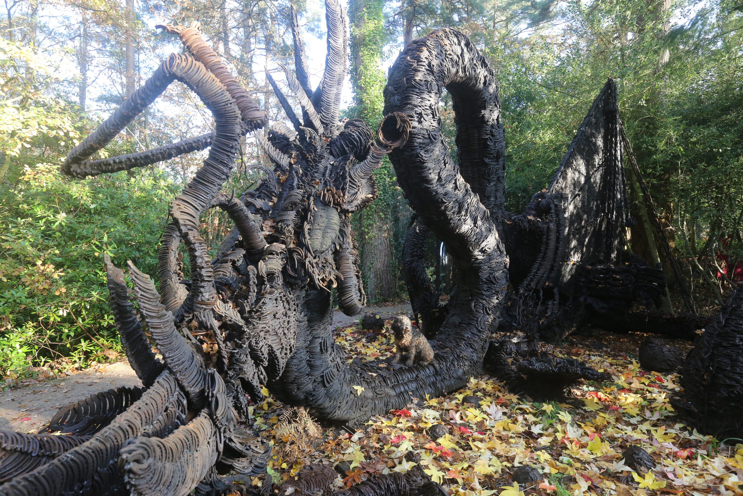 Monumental Sculpture - Final Throes of Dragon Tableaux (Horseshoe Dragon) by Jim Poolman (Unique) - Image 4