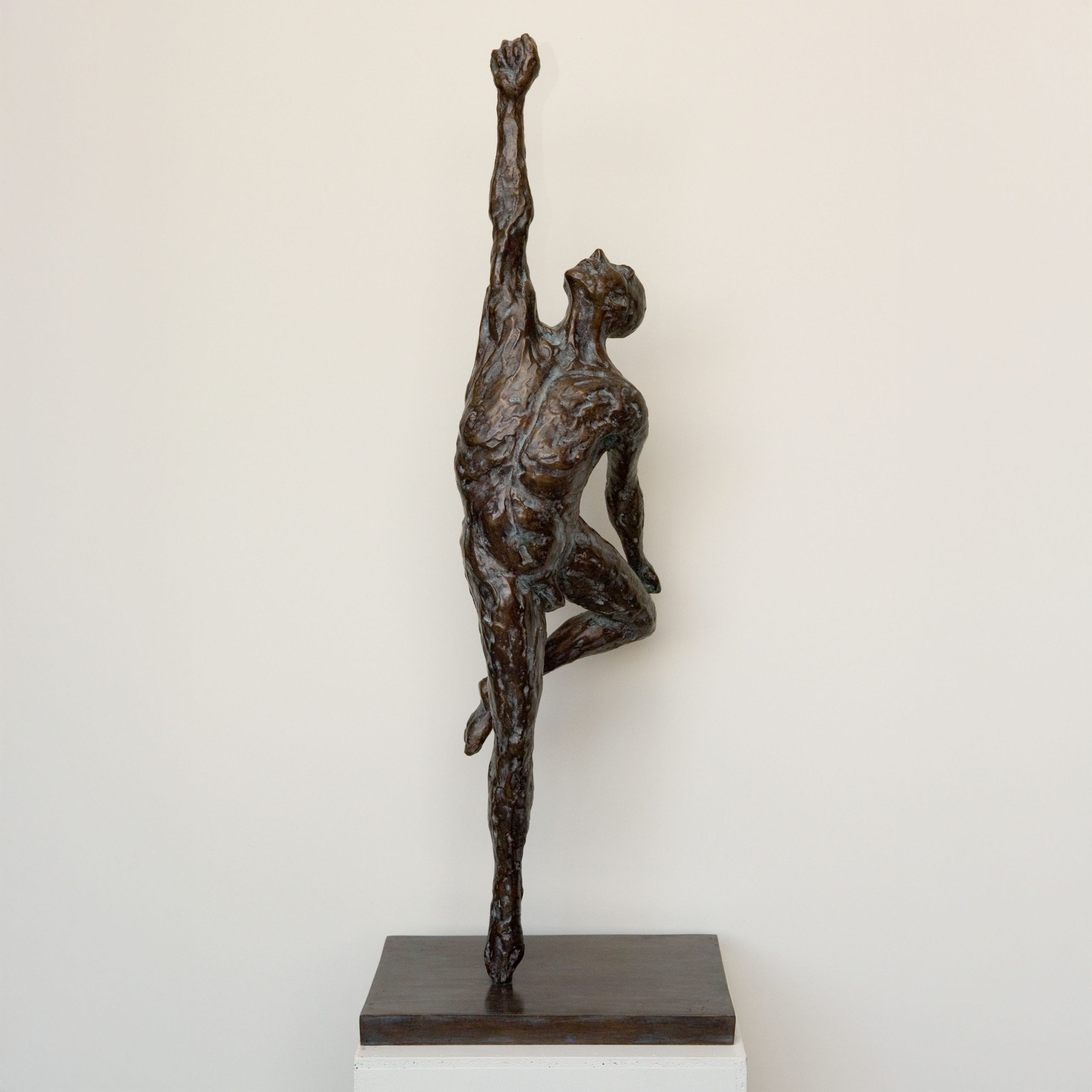 Large Bronze Male Dancer Sculpture Force By Jacques Vanroose Edition Large Bronze Male Dancer Sculpture Force By Jacques Vanroose Edition