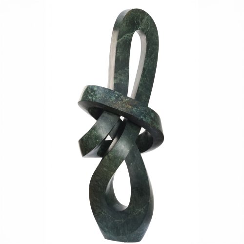 Common Vision by Victor Matafi. Unique abstract Zimbabwean Shona Opal Stone sculpture.  from the Spirit in Stone exhibition.