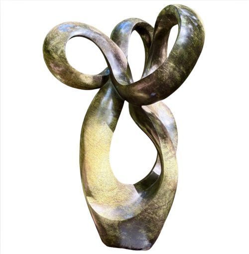 Soul Searching by Willard Bopoto. Unique abstract Shona avocado stone sculpture