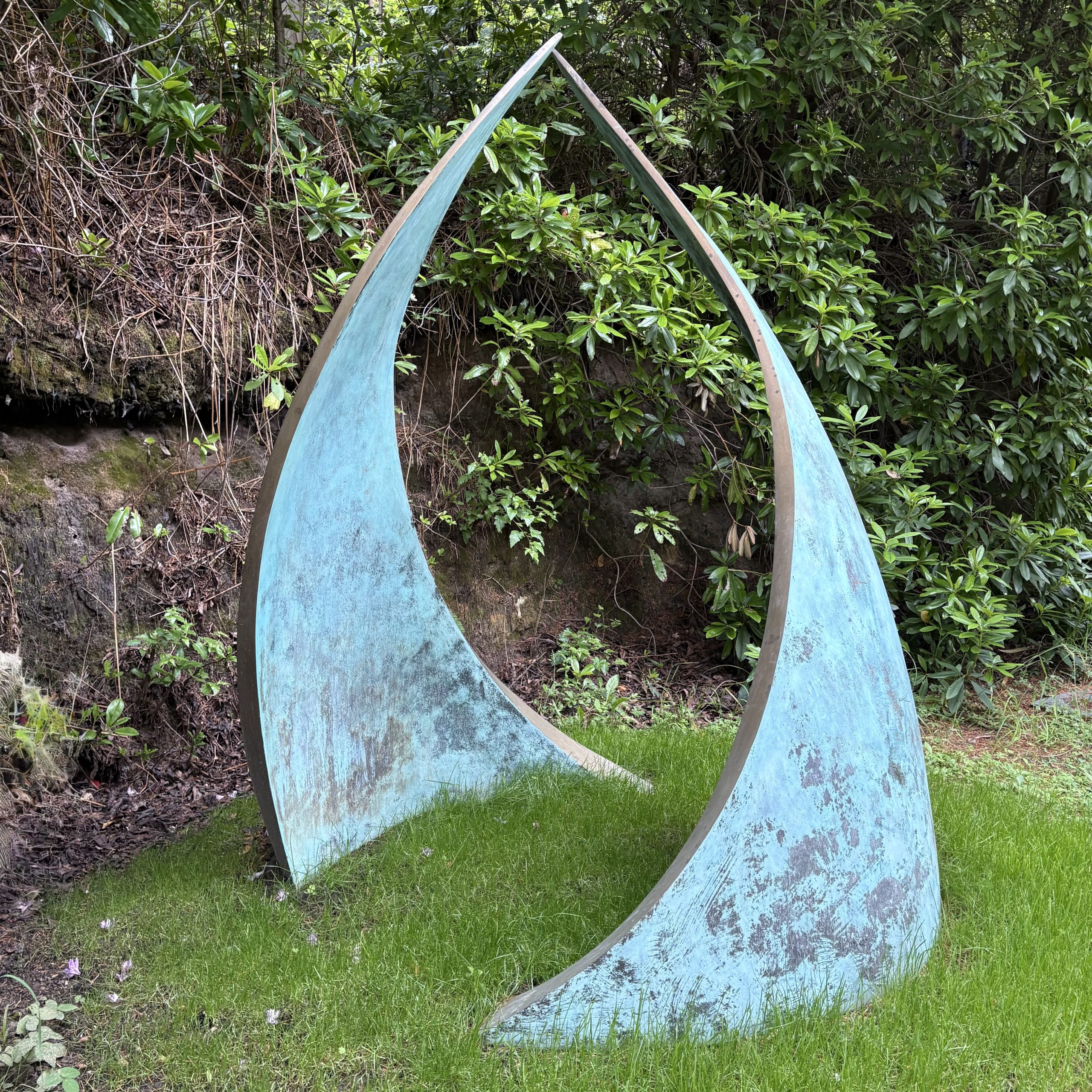 Monumental Bronze Abstract Sculpture - Embrace by Simon Gudgeon (Edition of 5) - Image 8