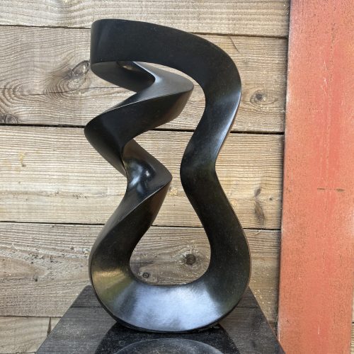 Victor Matafi, Relaxing Partners, Springstone, Unique, 41cm high, 23cm wide, 10cm deep,