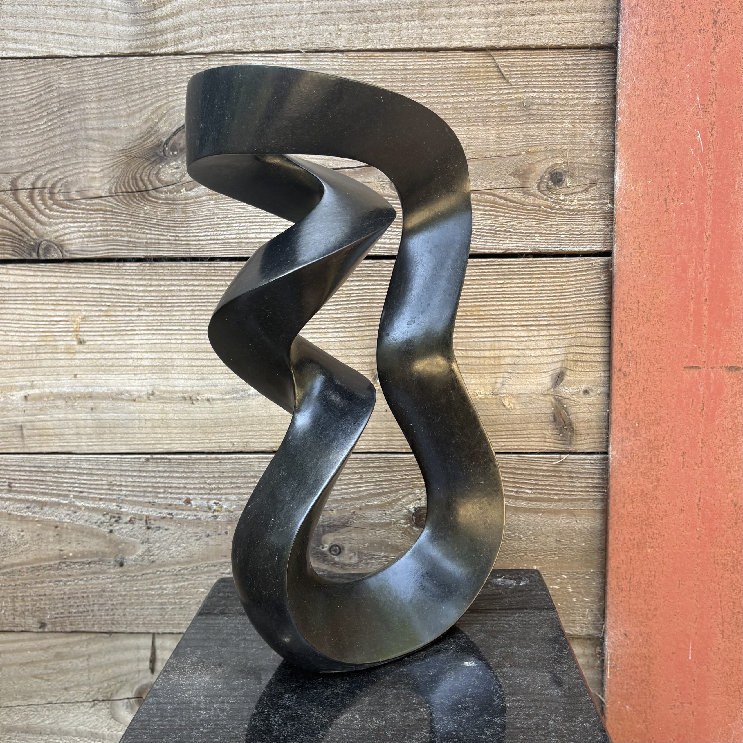Victor Matafi, Relaxing Partners, Springstone, Unique, 41cm high, 23cm wide, 10cm deep,