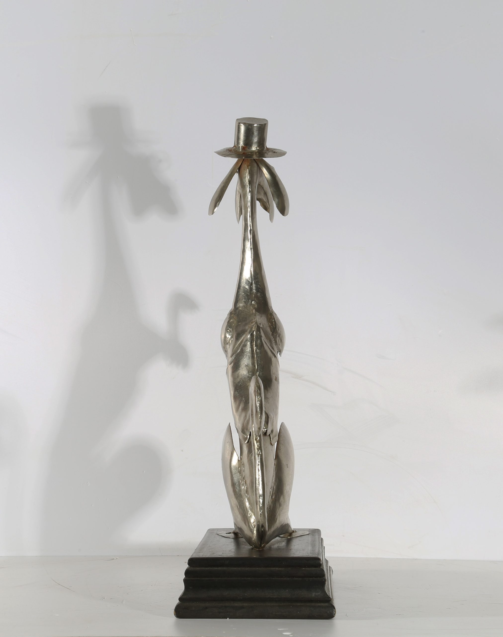 Tabletop Stainless Steel Dog Sculpture - Dapper Dog (Unique) - Image 2