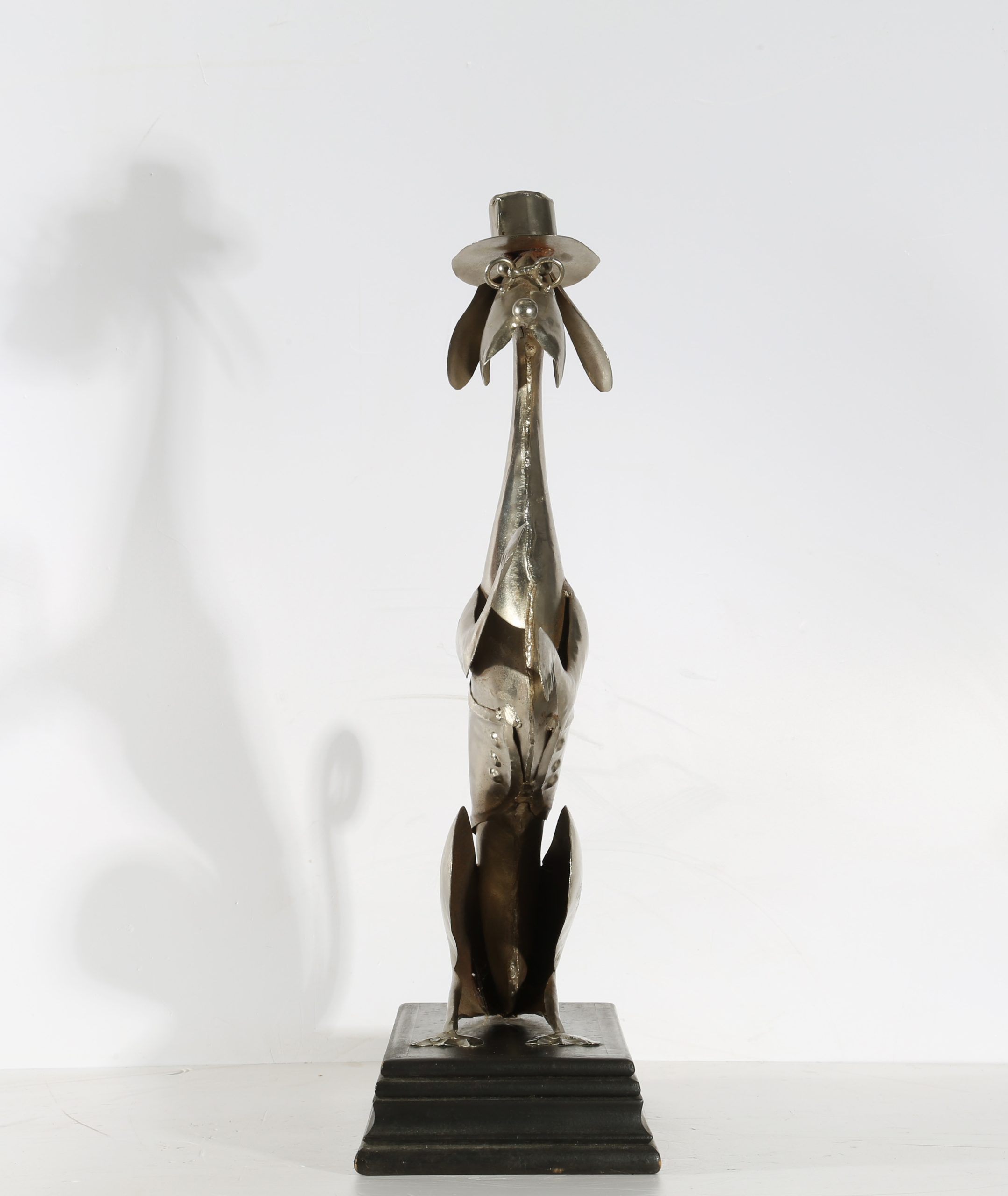 Tabletop Stainless Steel Dog Sculpture - Dapper Dog (Unique) - Image 3