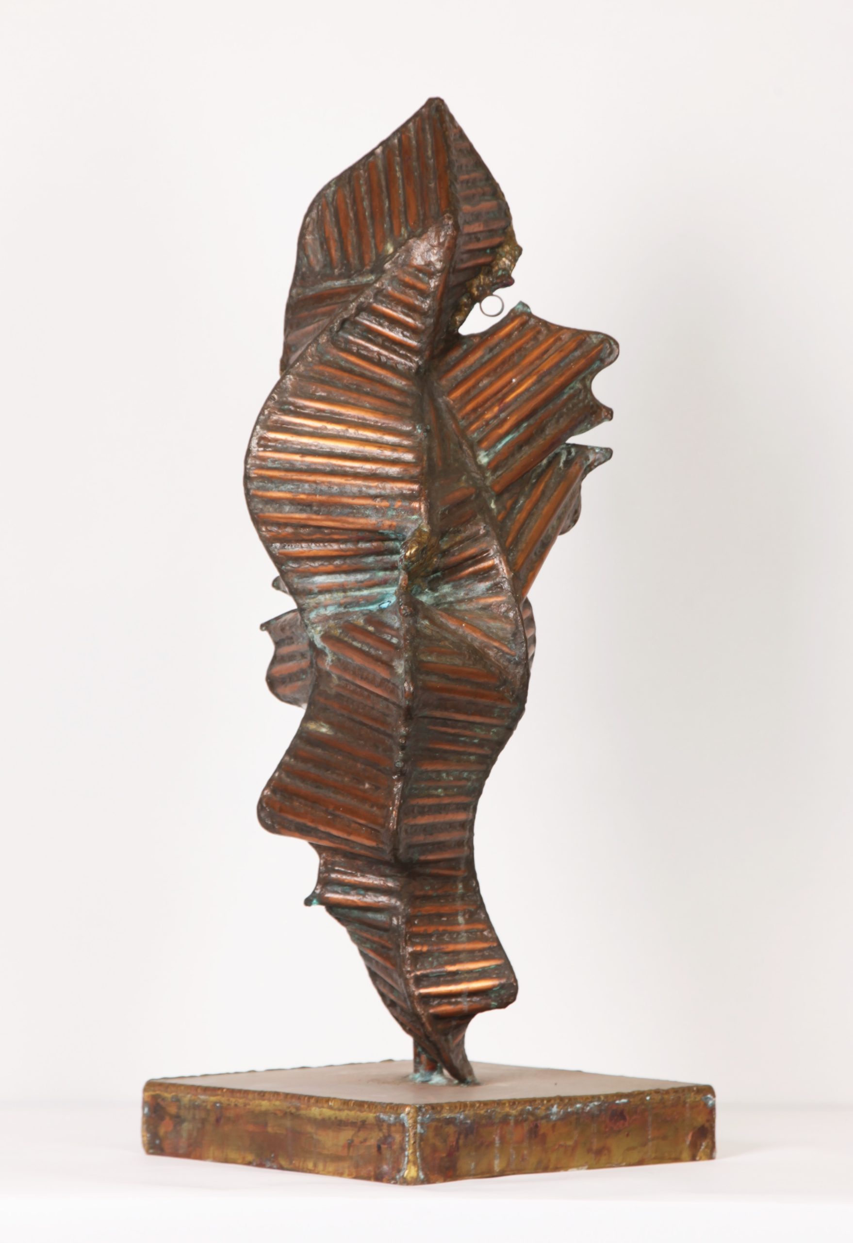 Tabletop Abstract Copper Sculpture - Faces - Image 4