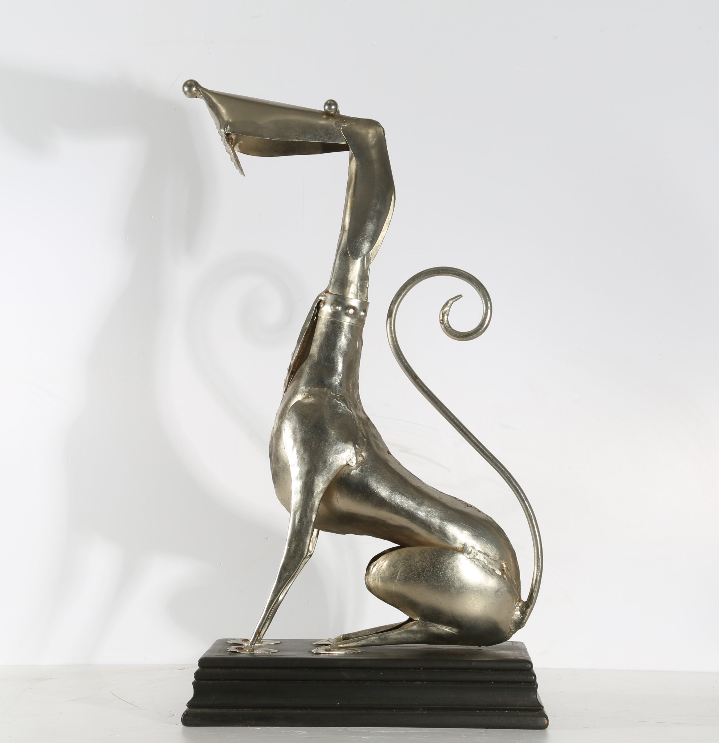 Tabletop Stainless Steel Dog Sculpture - Man's Best Friend (Unique) - Image 2