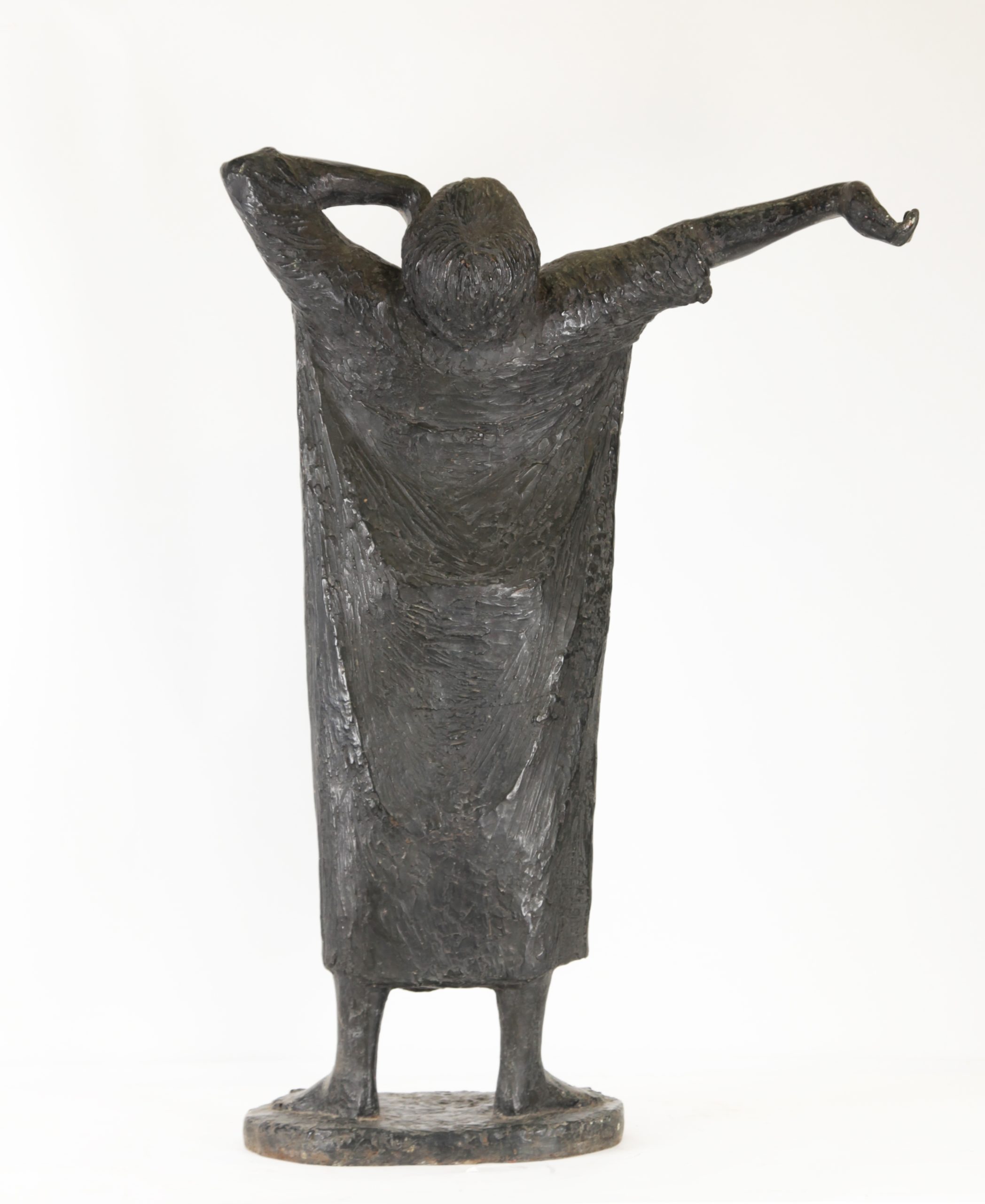 Large Figurative Bronze Sculpture - Morning Stretch - Image 2