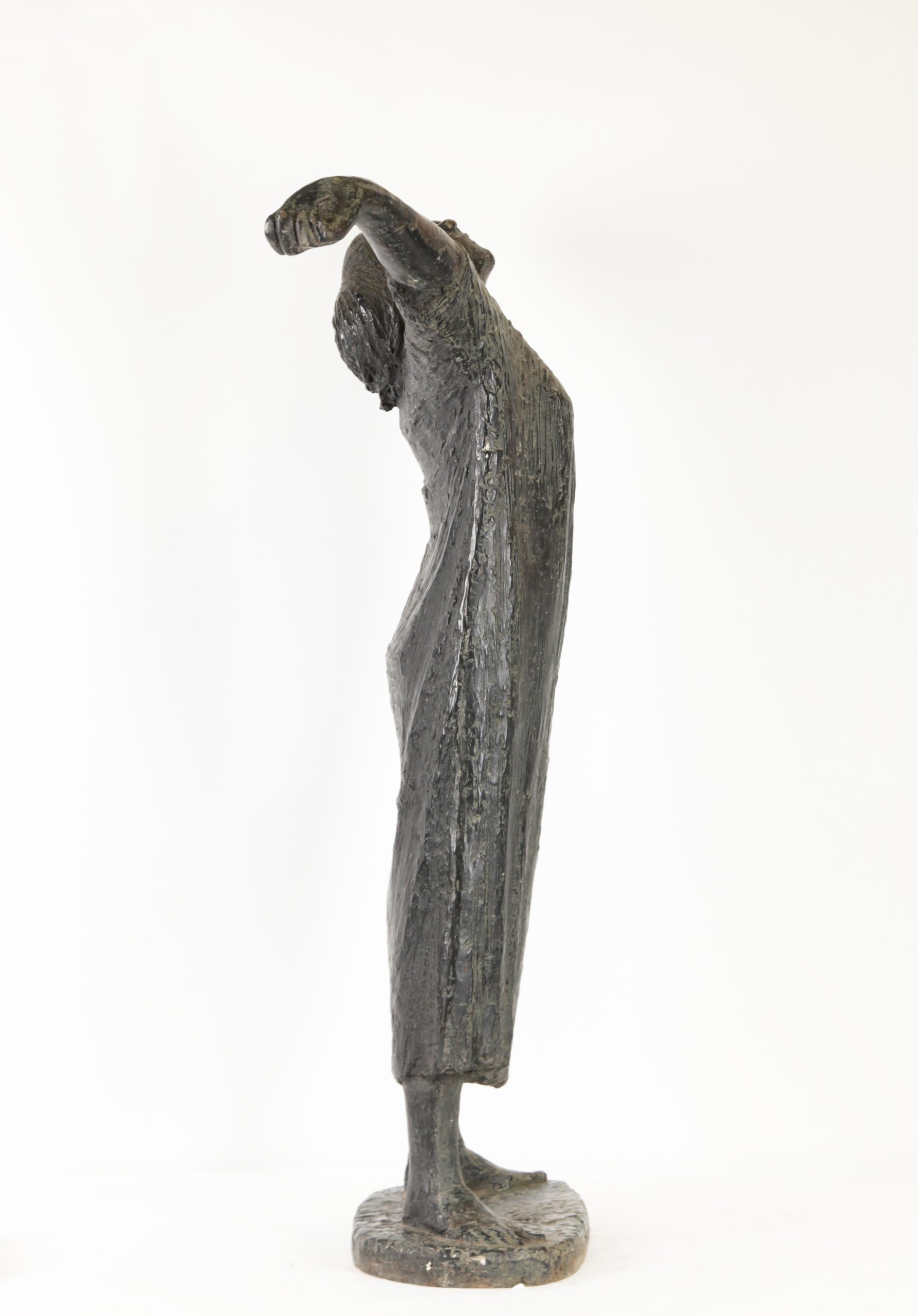 Large Figurative Bronze Sculpture - Morning Stretch - Image 4