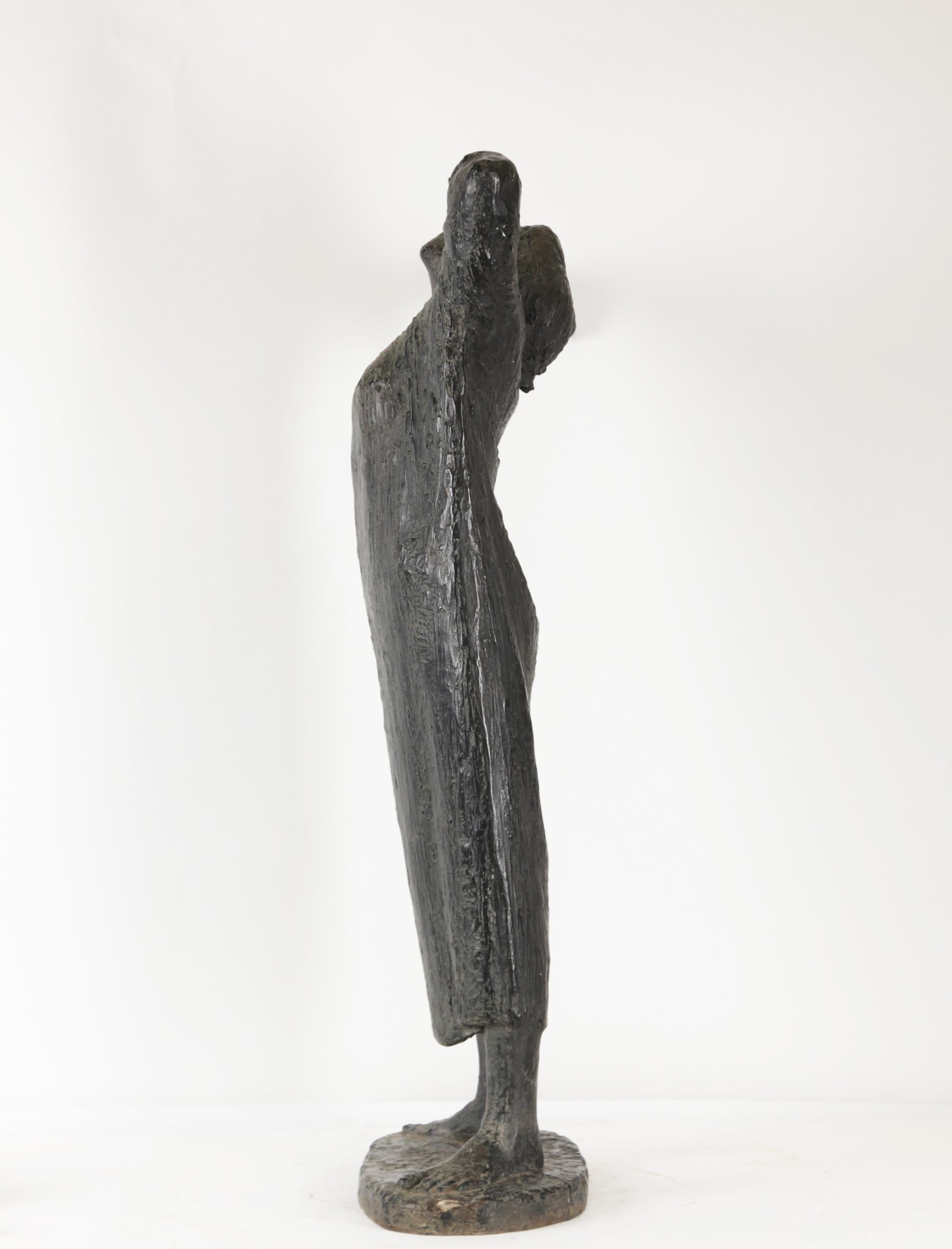 Large Figurative Bronze Sculpture - Morning Stretch - Image 3