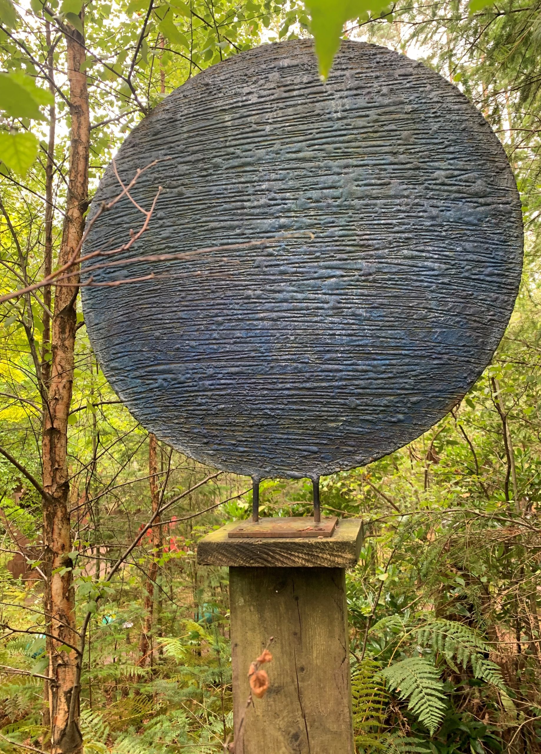 Large Steel Sculpture - Blue Moon by Simon Smolesworth (Unique) - Image 2
