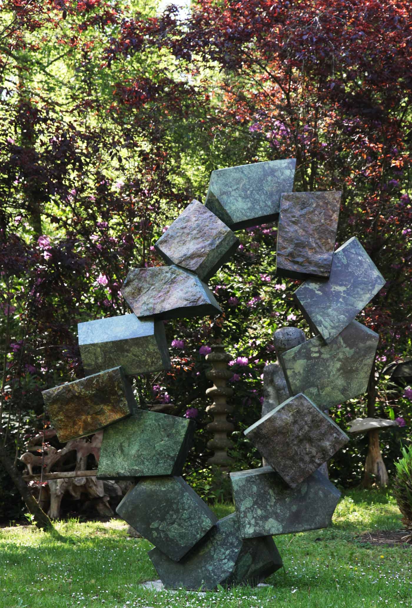 Monumental Stone Sculpture - Story of My Life by Bywell Sango (Unique) - Image 4