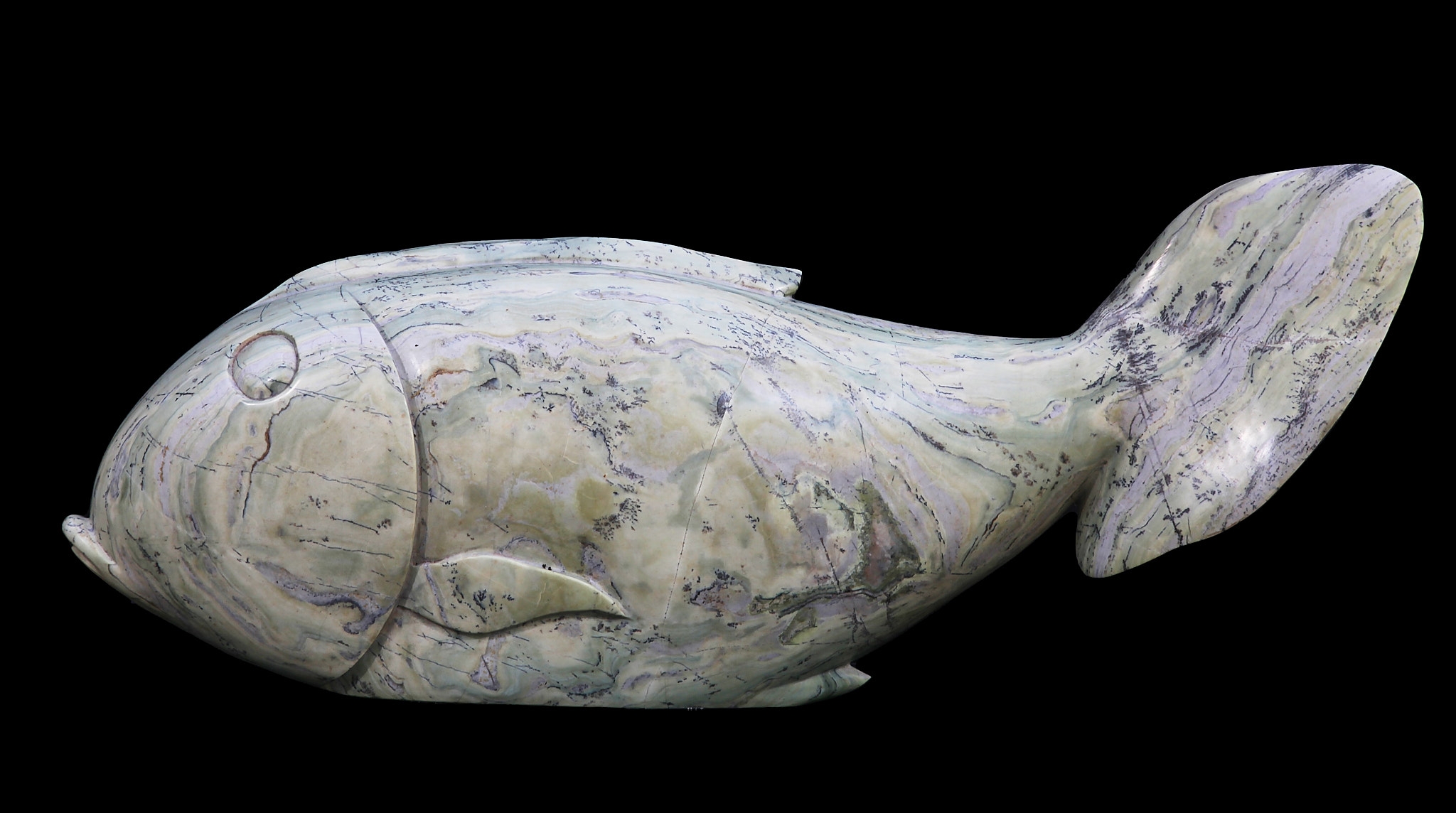 A Shona stone sculpture of a fish.