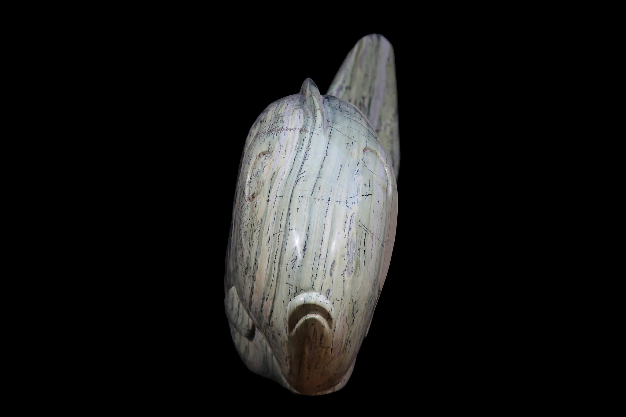 A Shona stone sculpture of a fish.