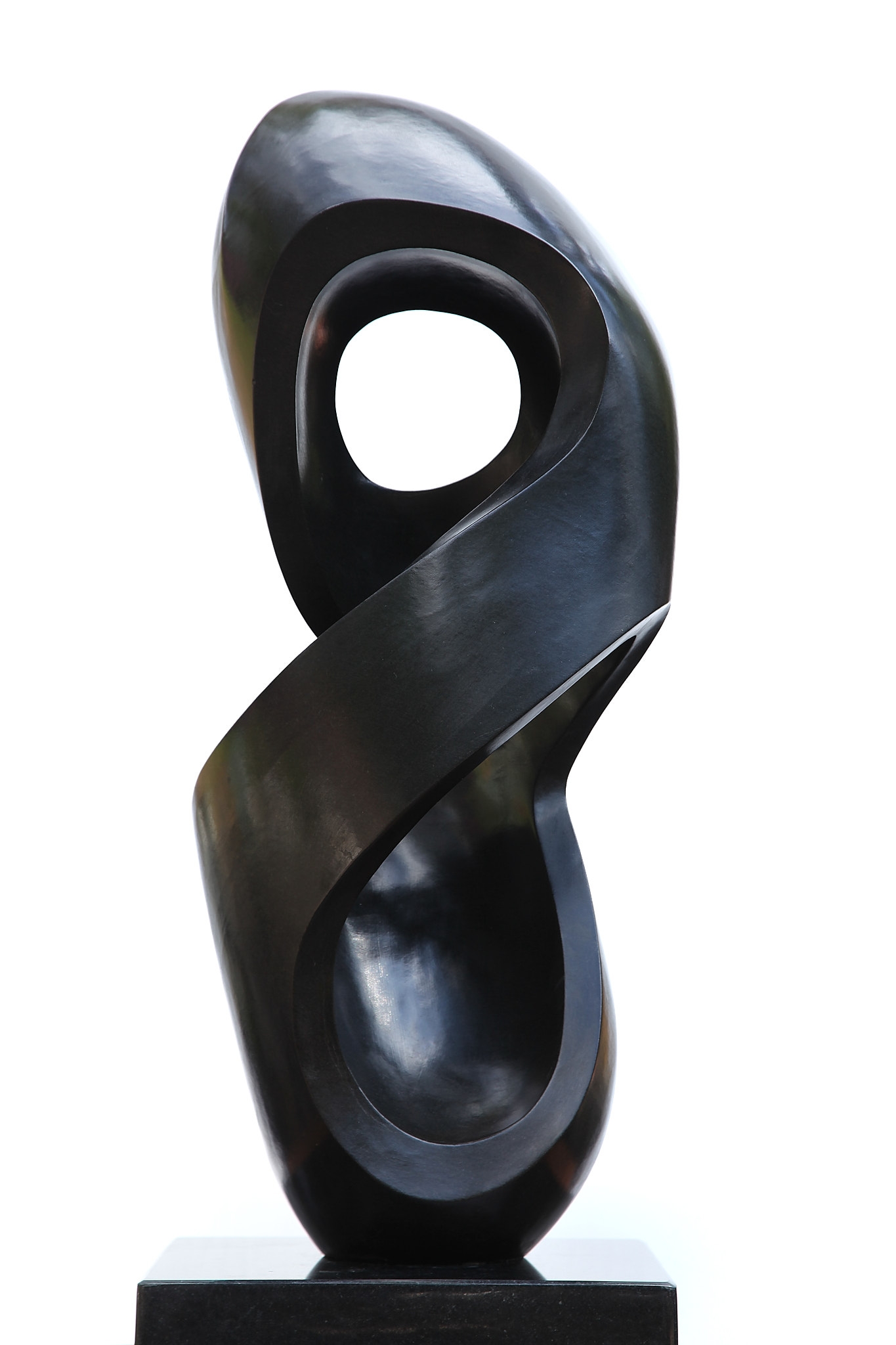 African Shona Springstone Abstract Curved Holy Sculpture