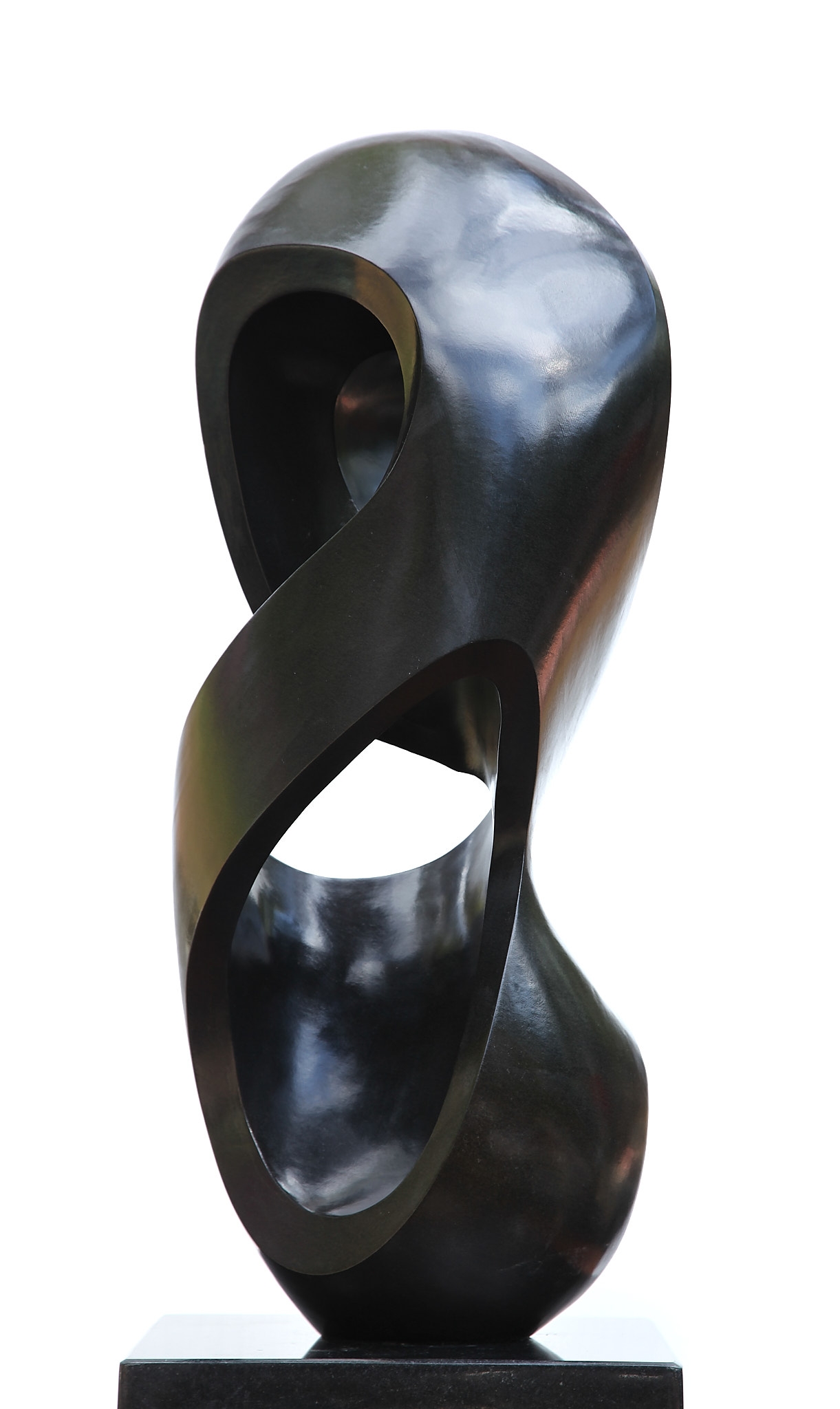 African Shona Springstone Abstract Curved Holy Sculpture