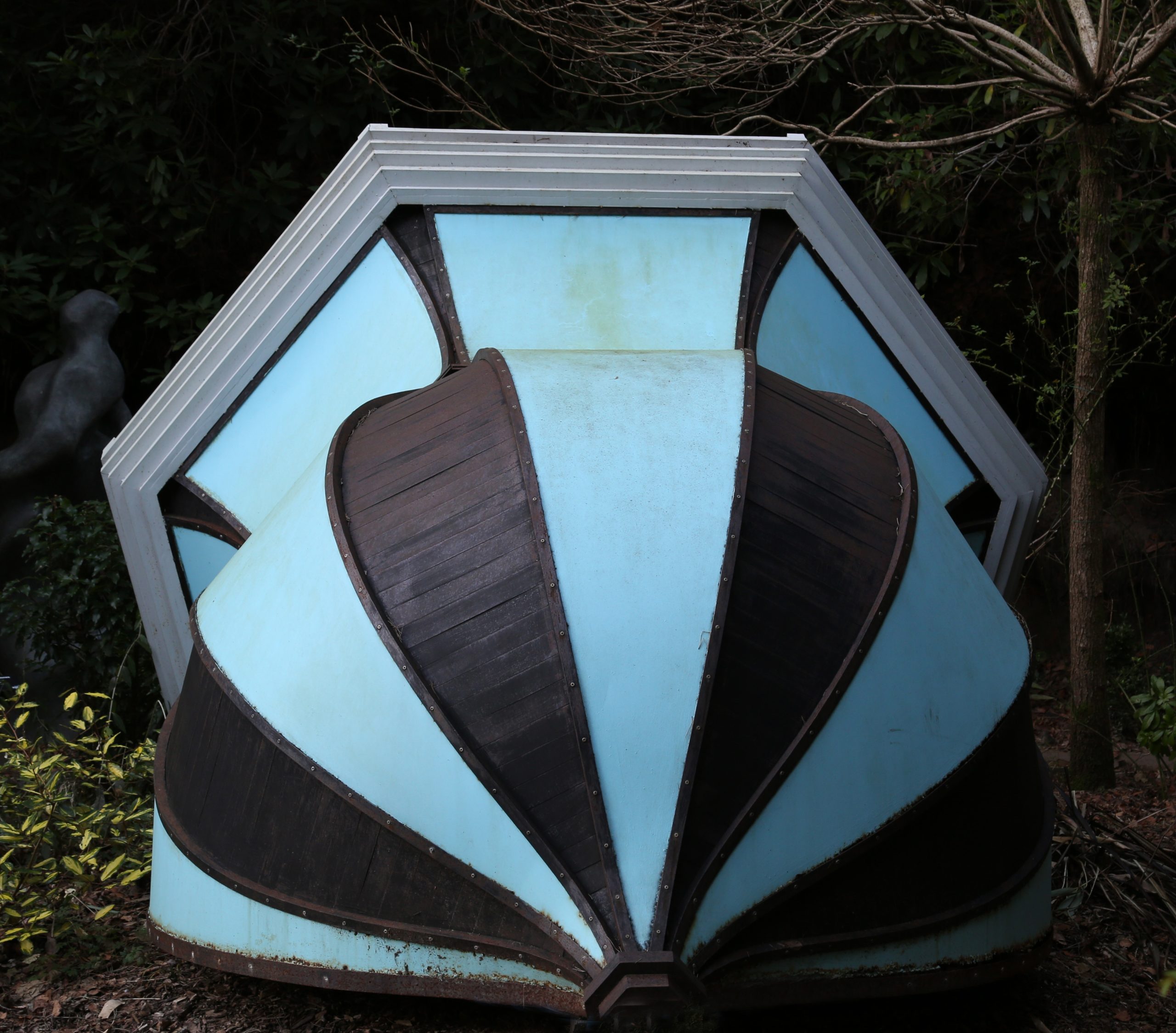 Half an Ornate Brighton Roof, Lying on it's Side to Produce a Sculptural Piece