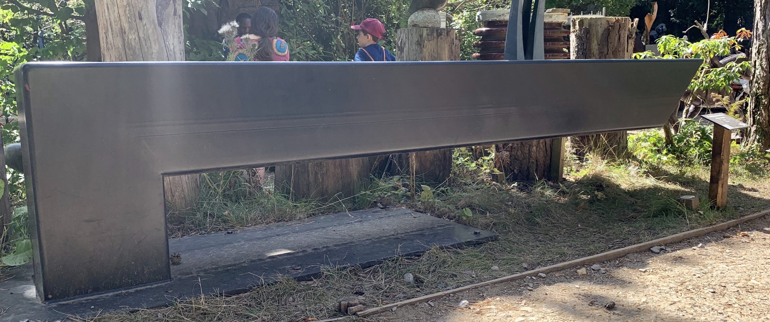 Large Steel Furniture Sculpture - Floating Benches by Andy Langley (Unique) - Image 3
