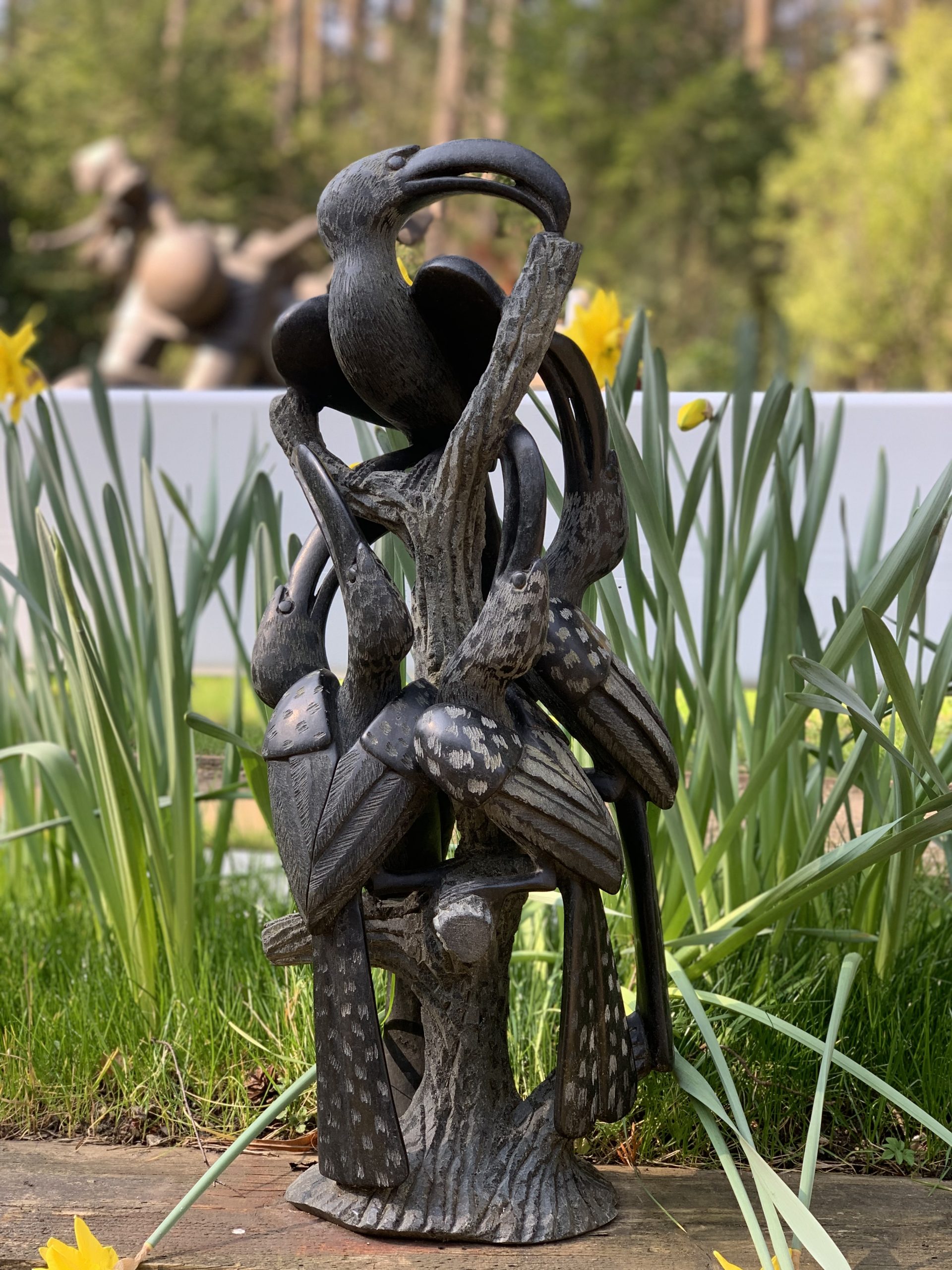 Tabletop Stone Bird - Hornbill by Try Makza (Unique) - Image 2