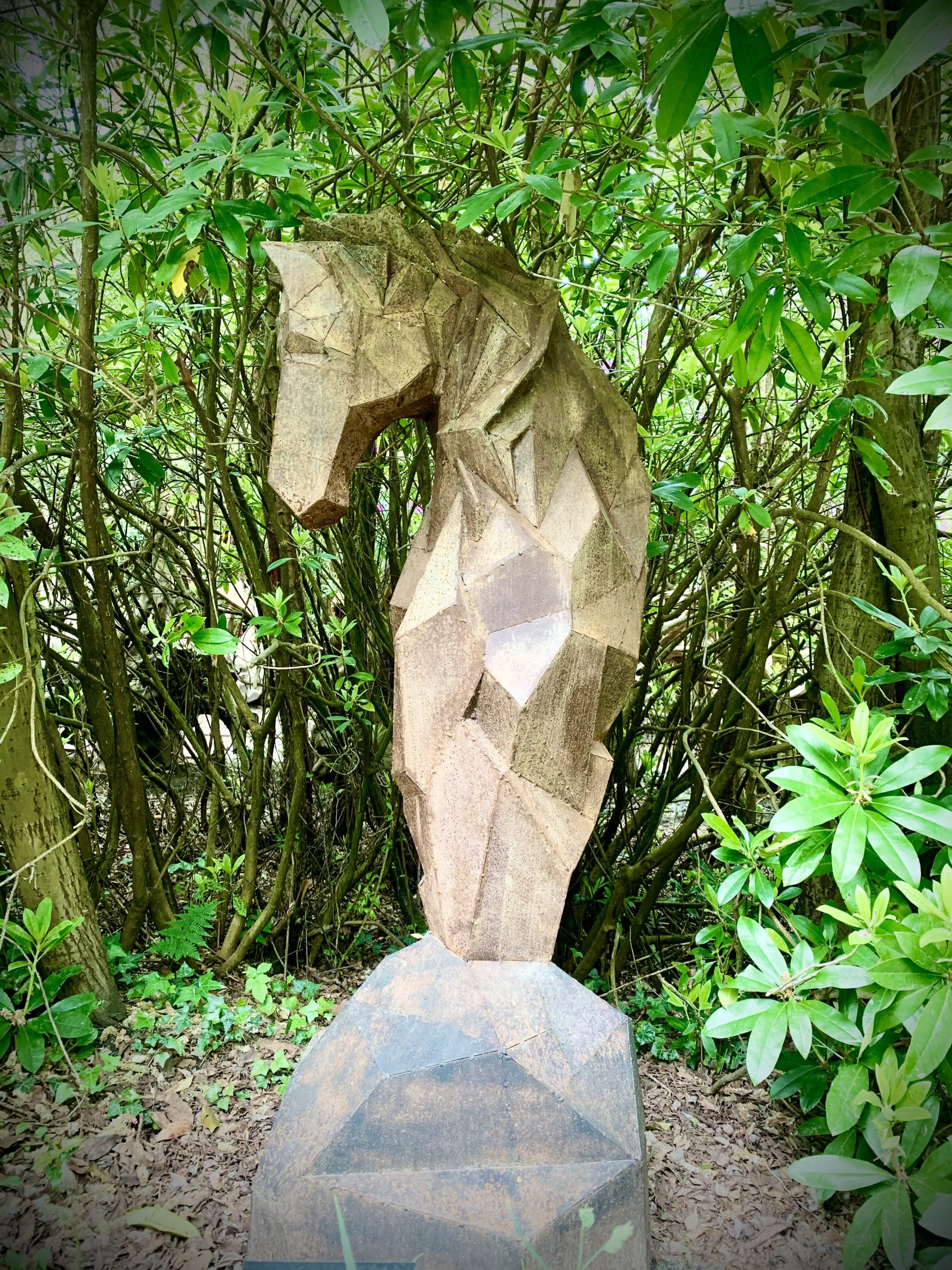 Large Corten Steel Figurative Sculpture - Horse by Maria Bayardo (Unique) - Image 2