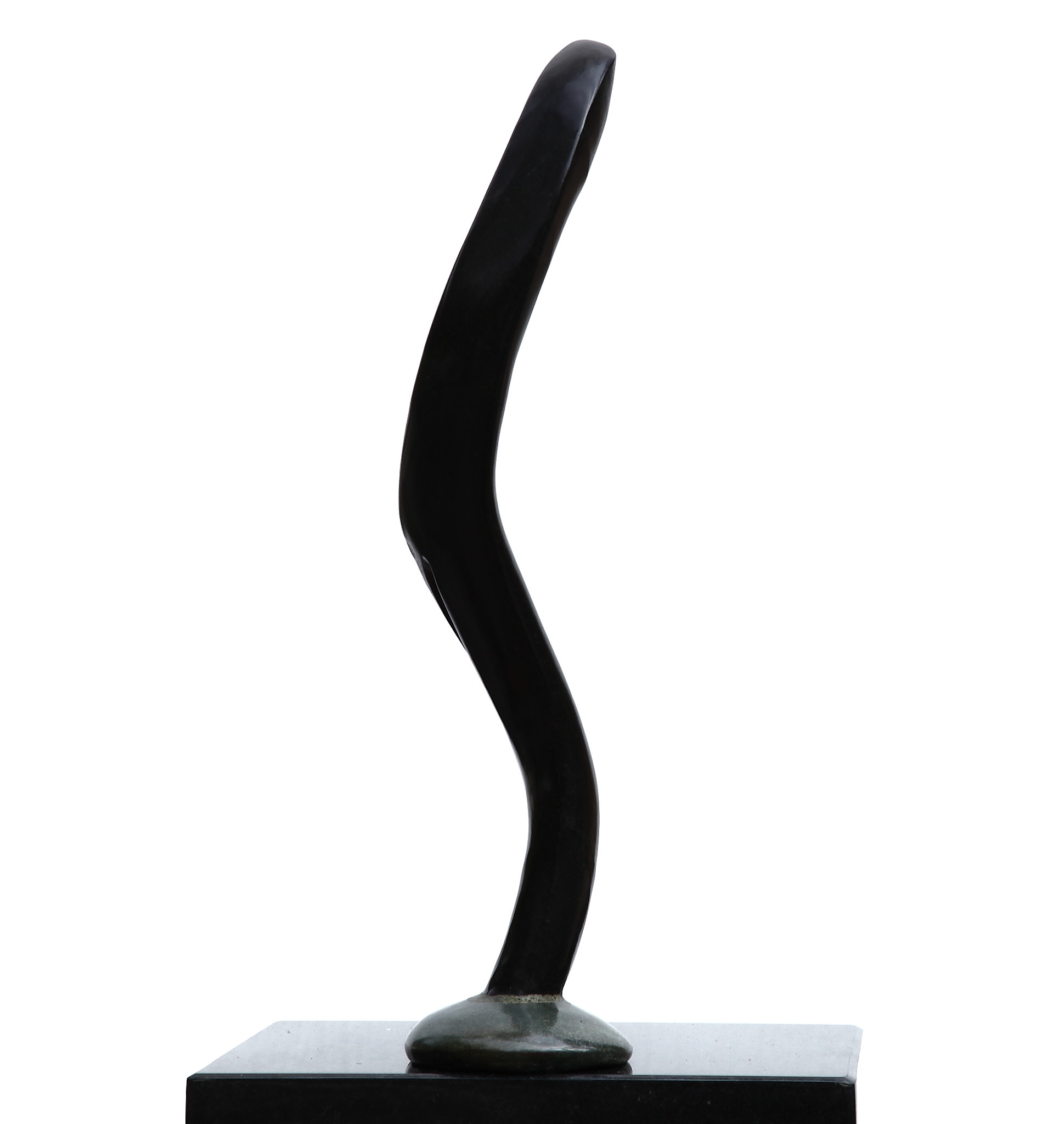 Tabletop Zimbabwean Hand carved Shona Springstone Sculpture Depicting the Flight of a Bird