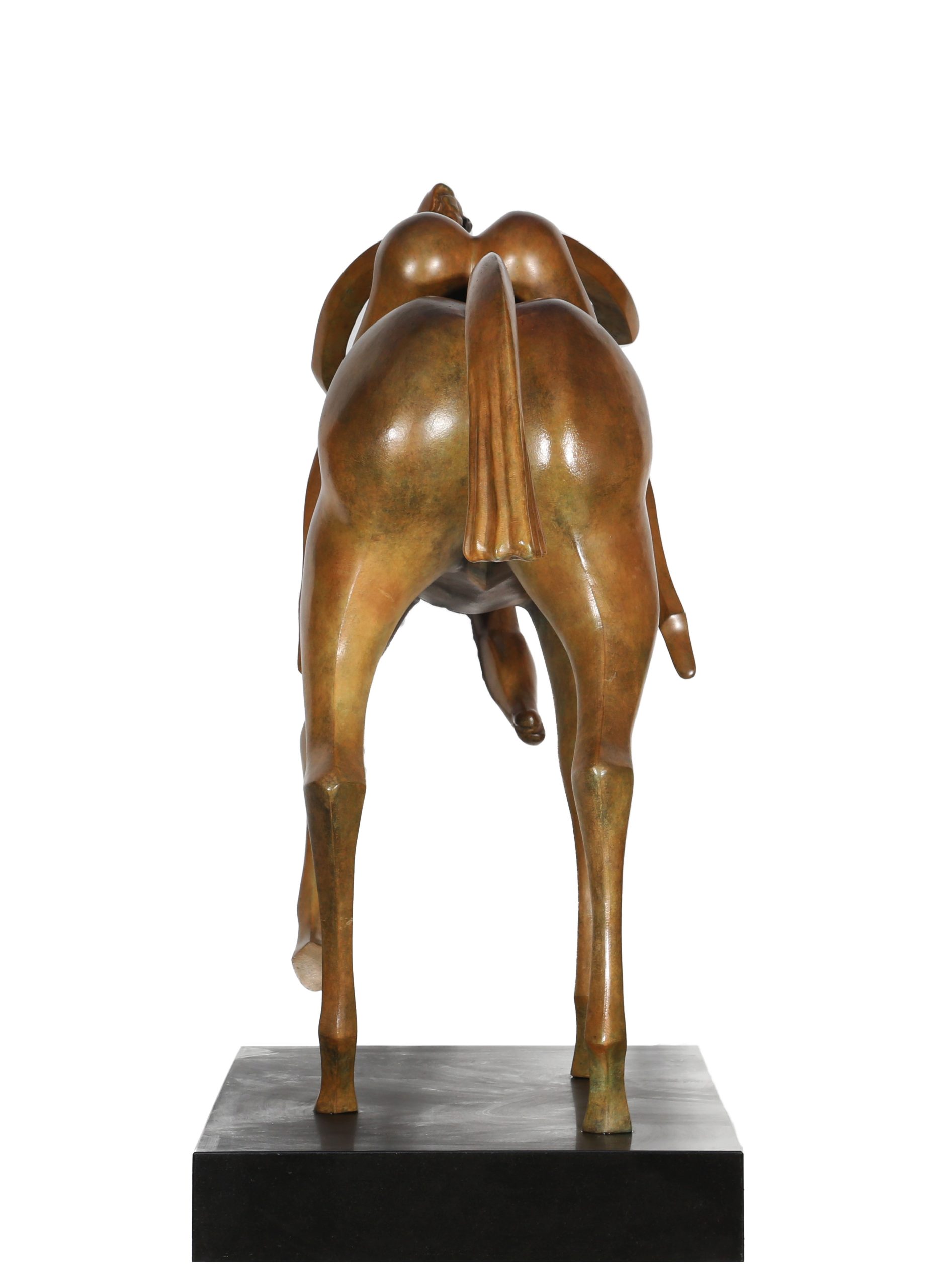 Large Bronze Horse and Rider Sculpture - Lady Godiva by Isaac Kahn (Edition of 6) - Image 2