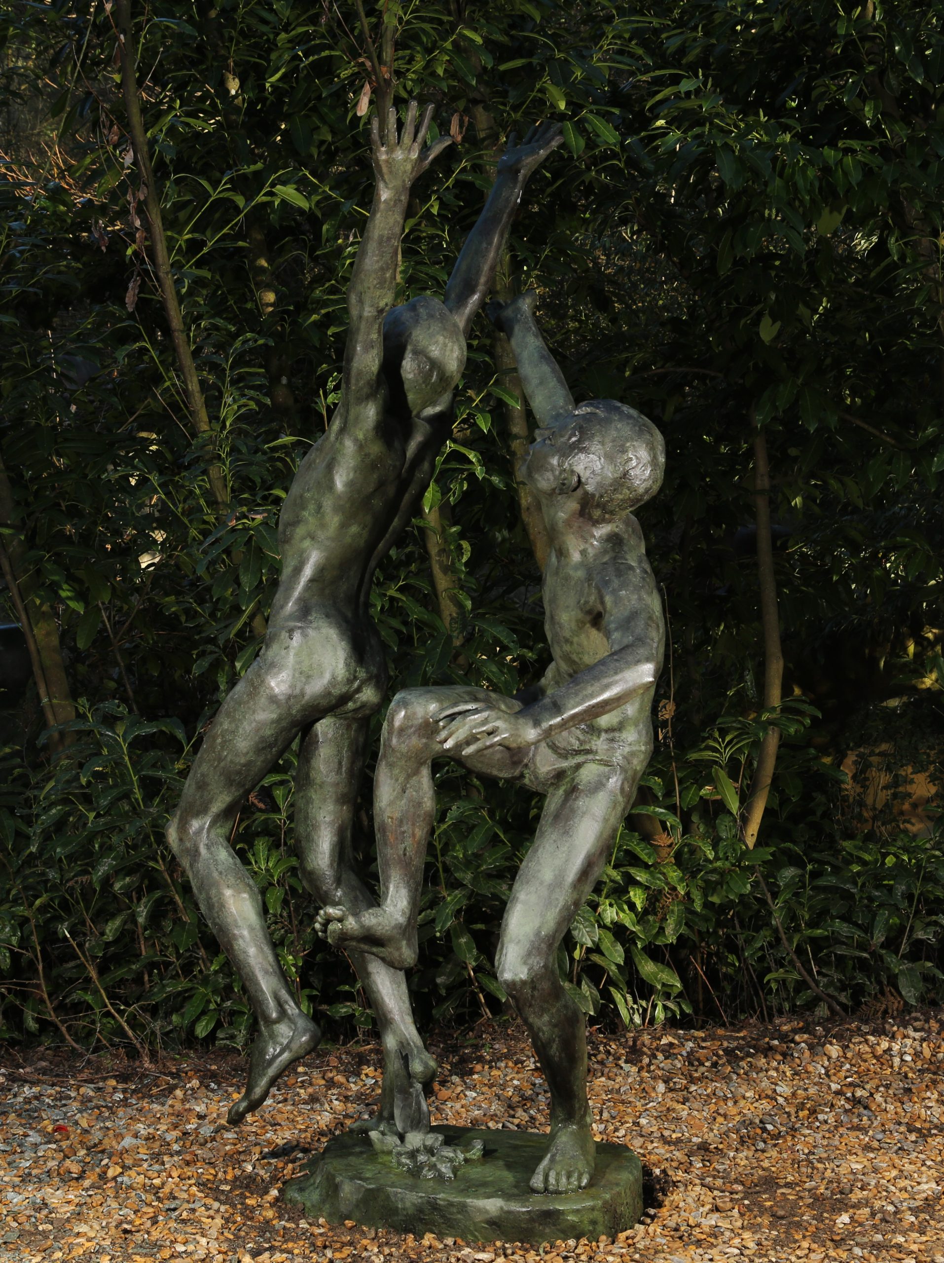 Large Bronze Figurative Water Feature Sculpture - Rain (Water feature) by Lyudmila Konstantinouvna Strel Chenko - Image 2