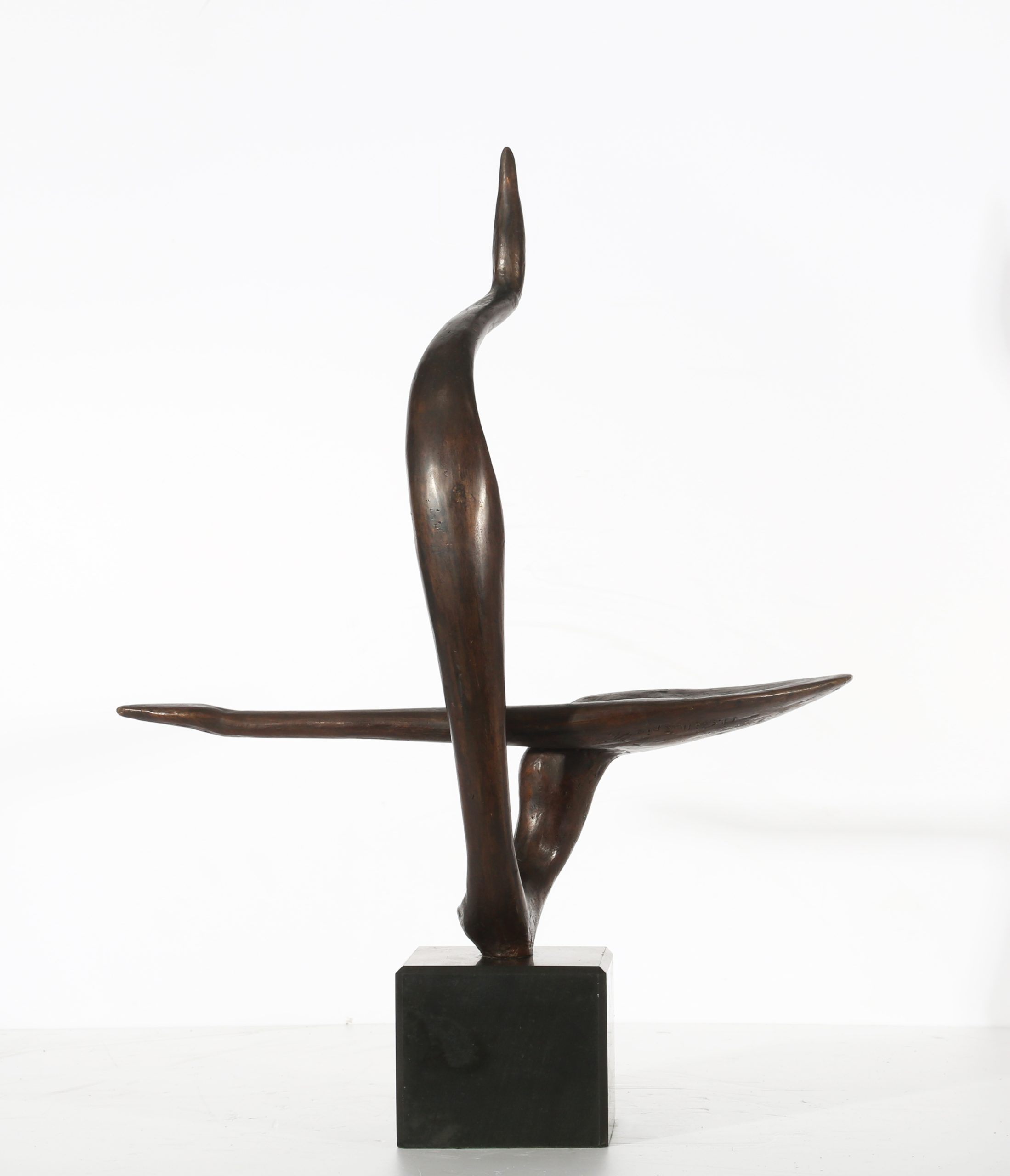 Tabletop Bronze Abstract Dancer Sculpture - Dancer by Michael Gillespie (Edition 3) - Image 2