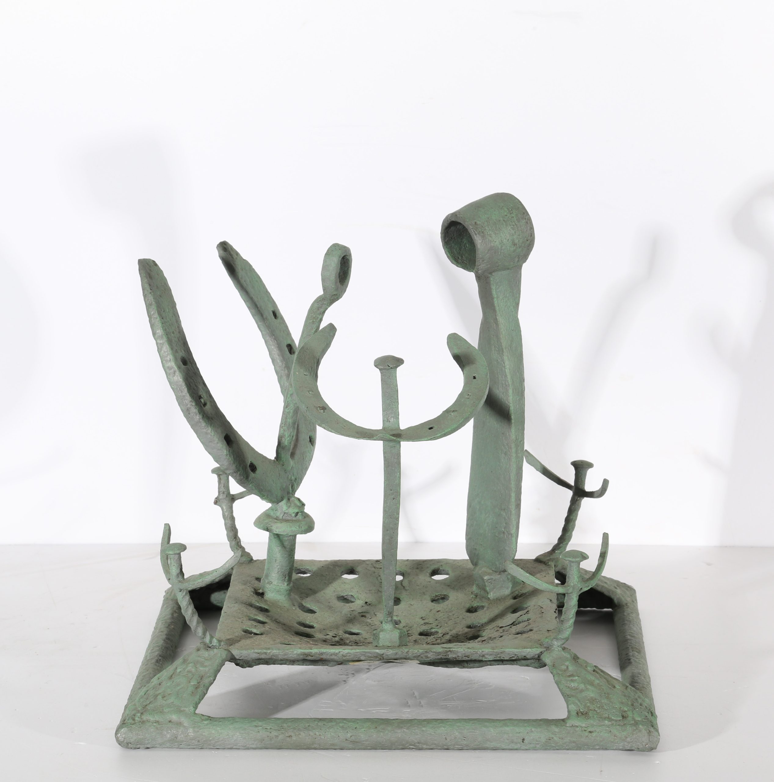 Tabletop Coated Steel Abstract Sculpture - Untitled by Michael Gillespie (Unique) - Image 2
