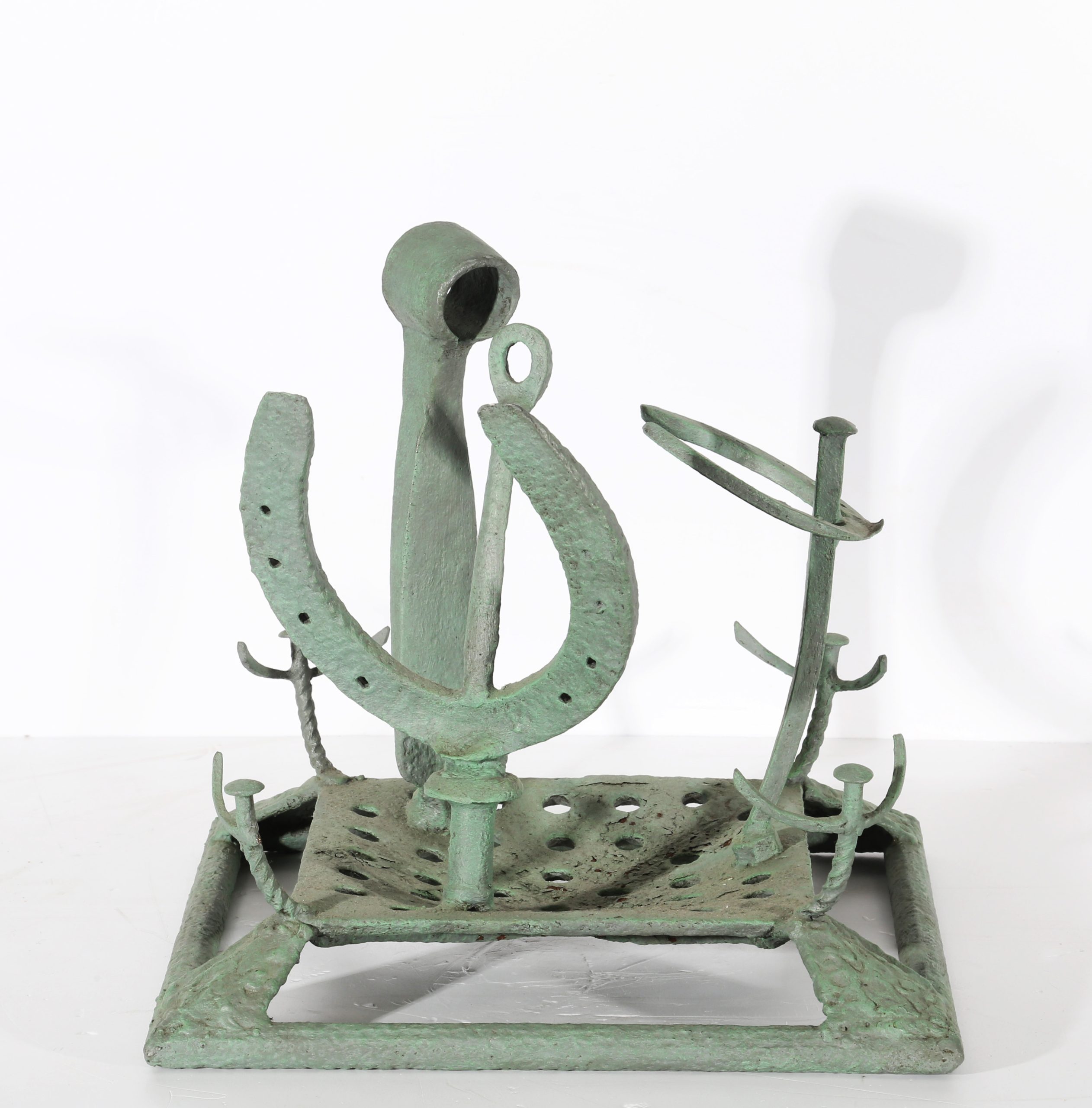 Tabletop Coated Steel Abstract Sculpture - Untitled by Michael Gillespie (Unique) - Image 4