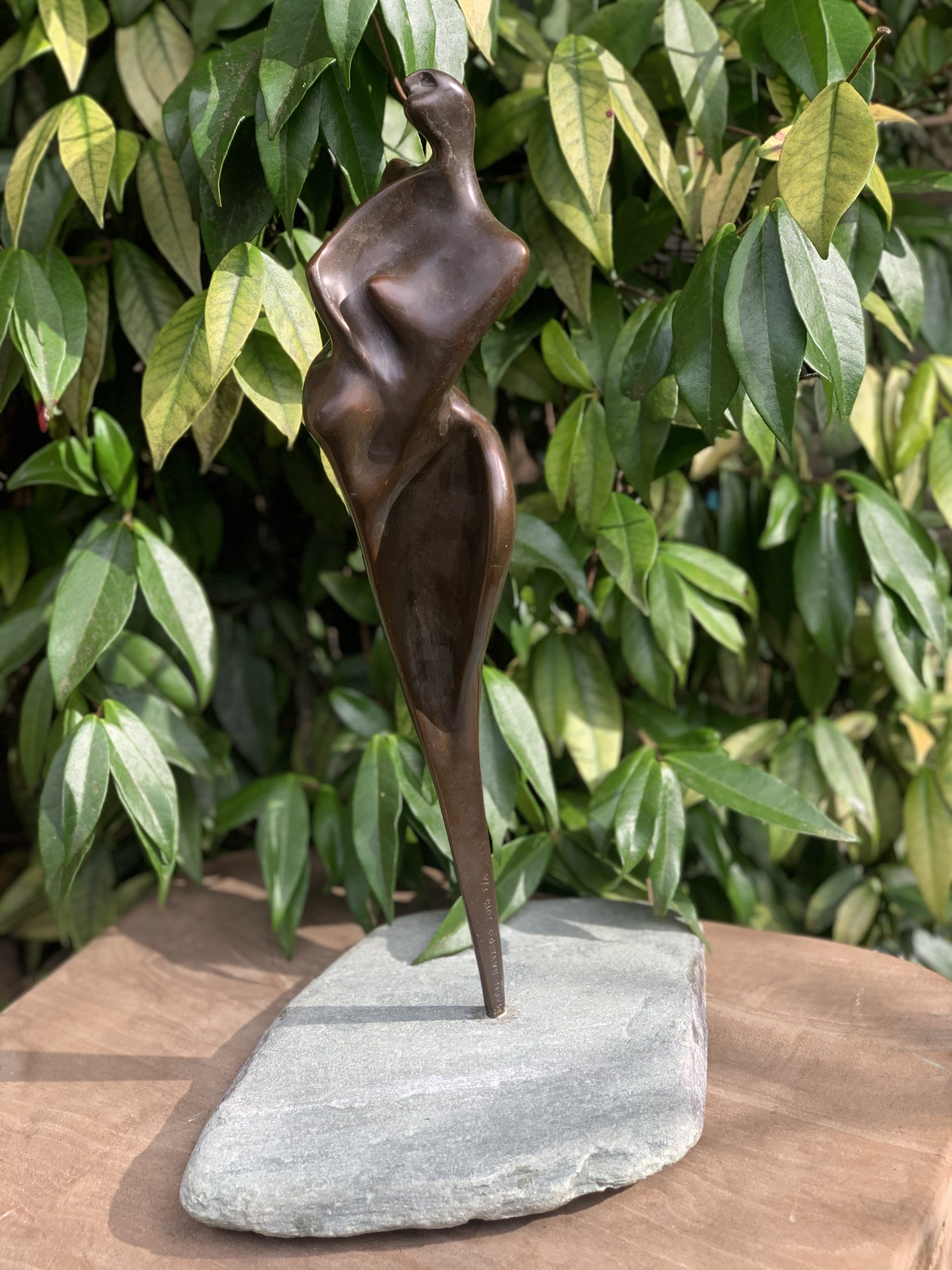 Tabletop Bronze Figurative Sculpture - Mona Lisa by Maria Bayardo (Edition of 8) - Image 6