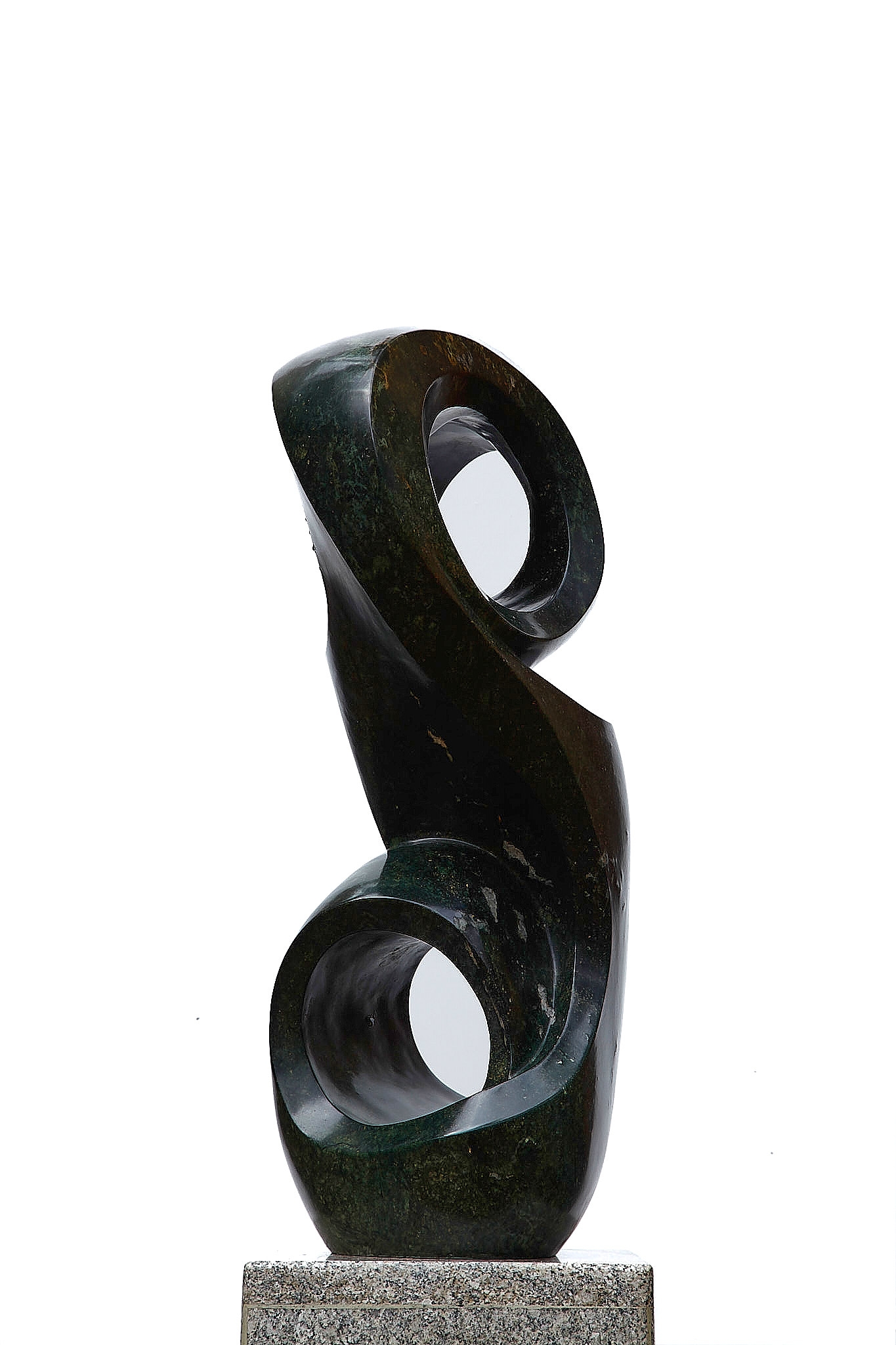 An abstract Shona sculpture made of Opal stone.