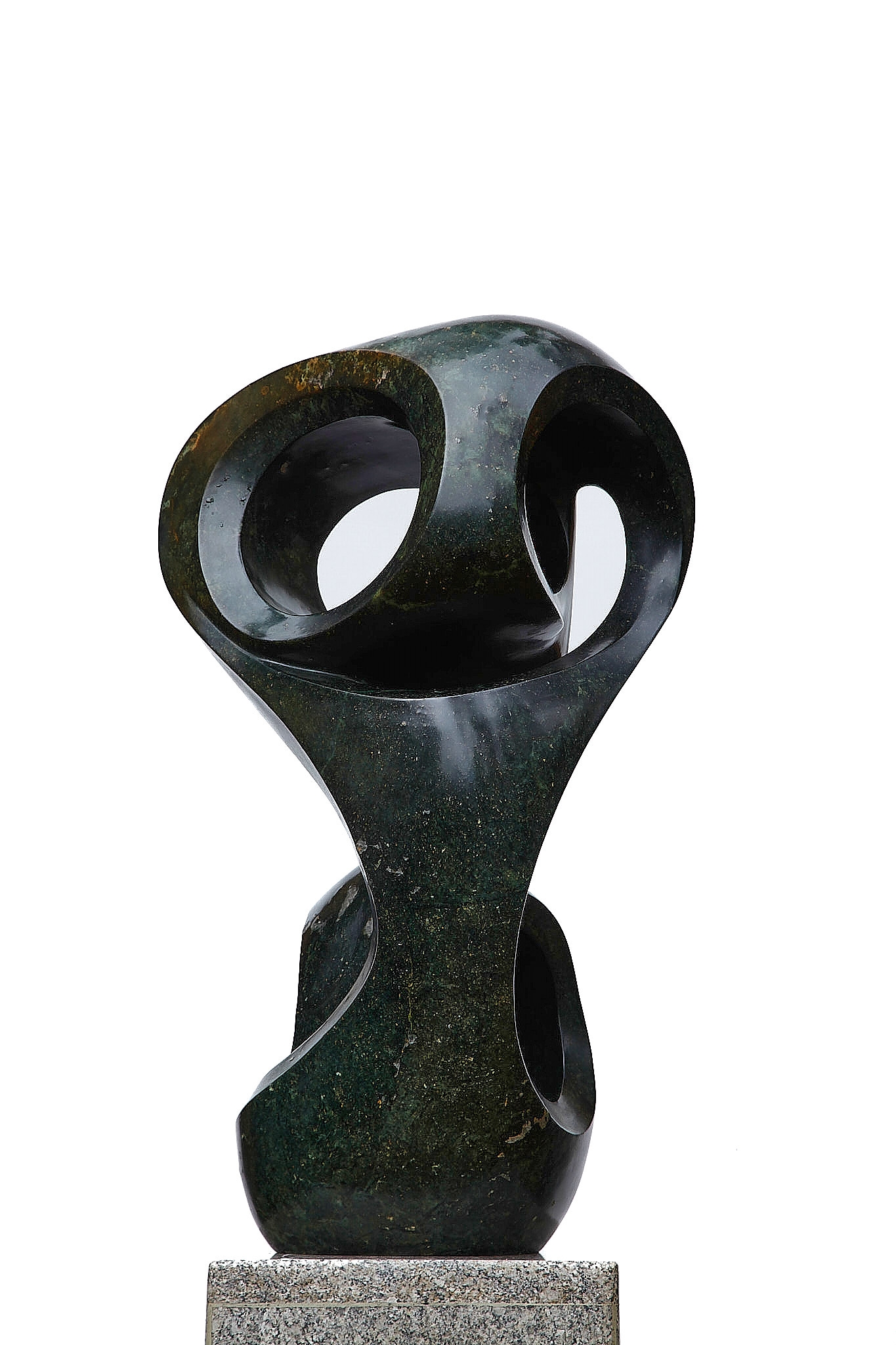 An abstract Shona sculpture made of Opal stone.