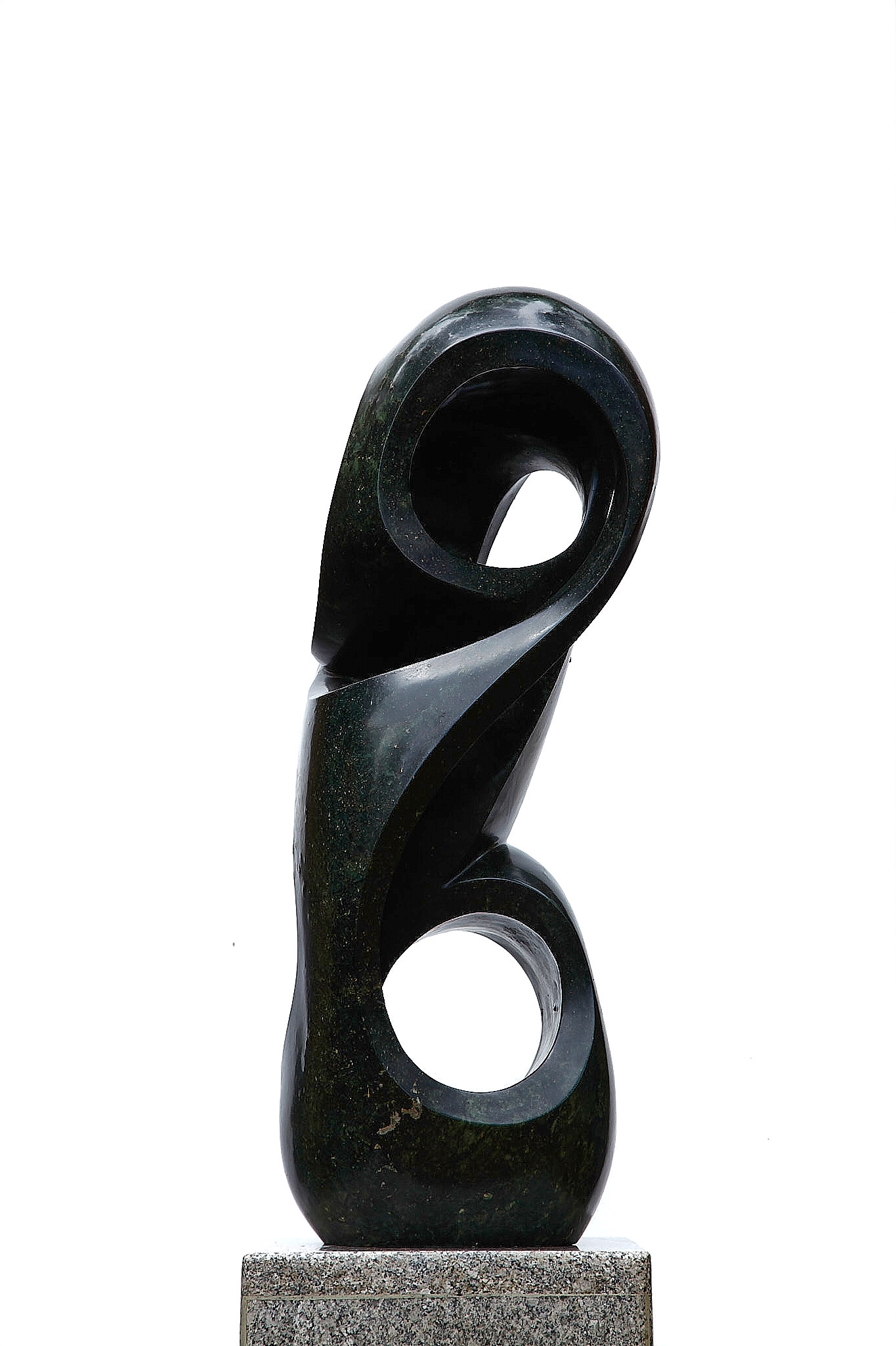 An abstract Shona sculpture made of Opal stone.