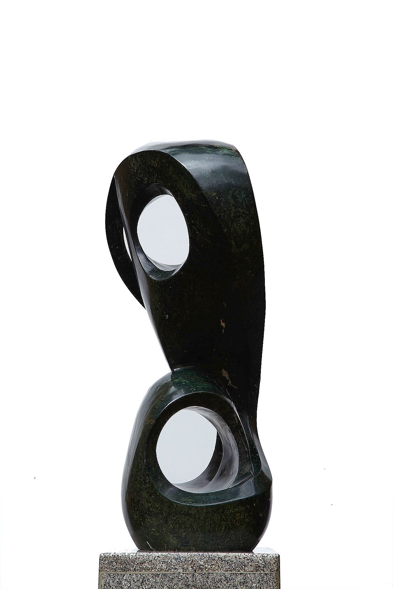 An abstract Shona sculpture made of Opal stone.