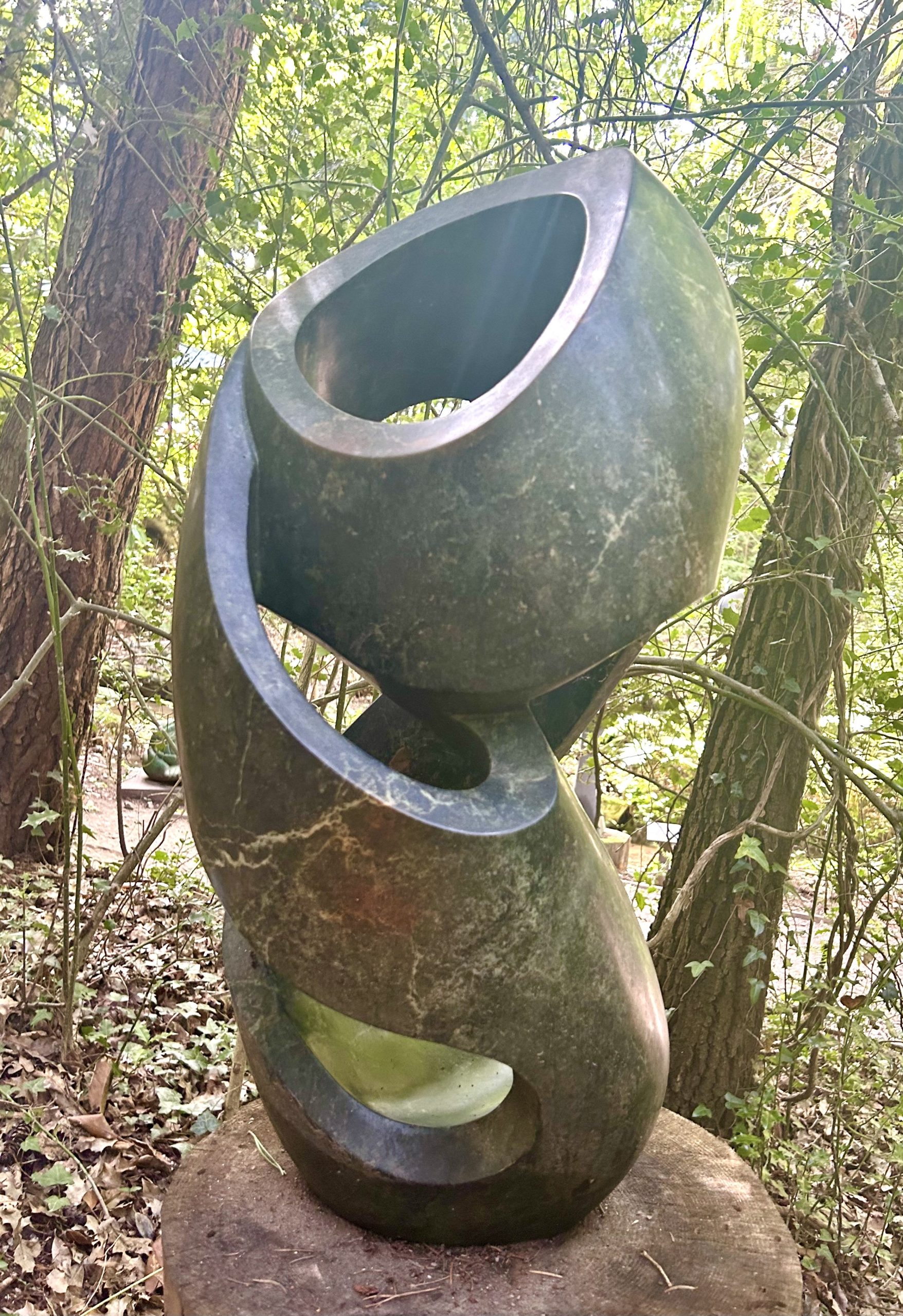 Curved Abstract Stone Shona Sculpture