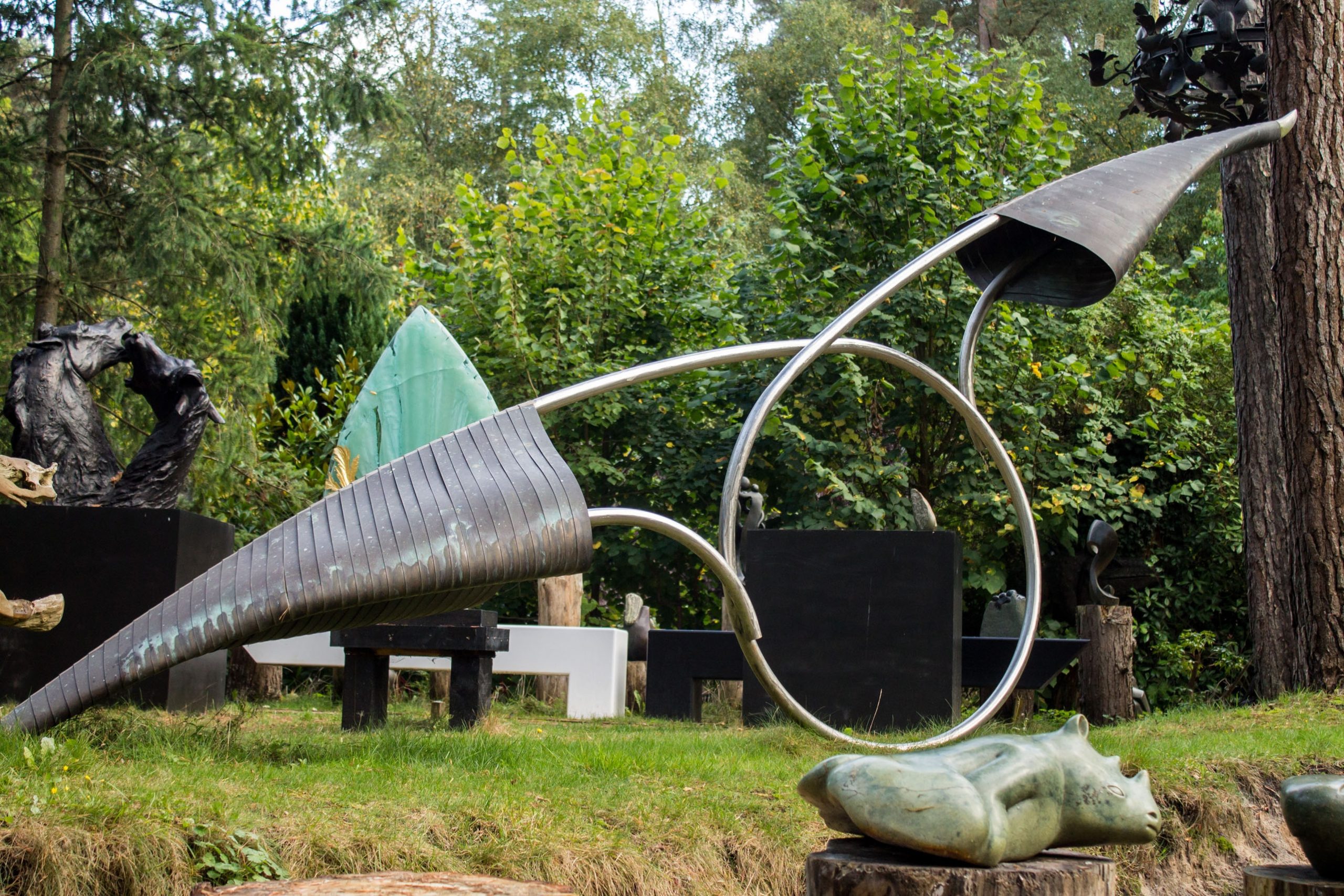 Monumental Mixed Metal Abstract Sculpture - The Quickening by Nicholas Uhlmann (Unique) - Image 4