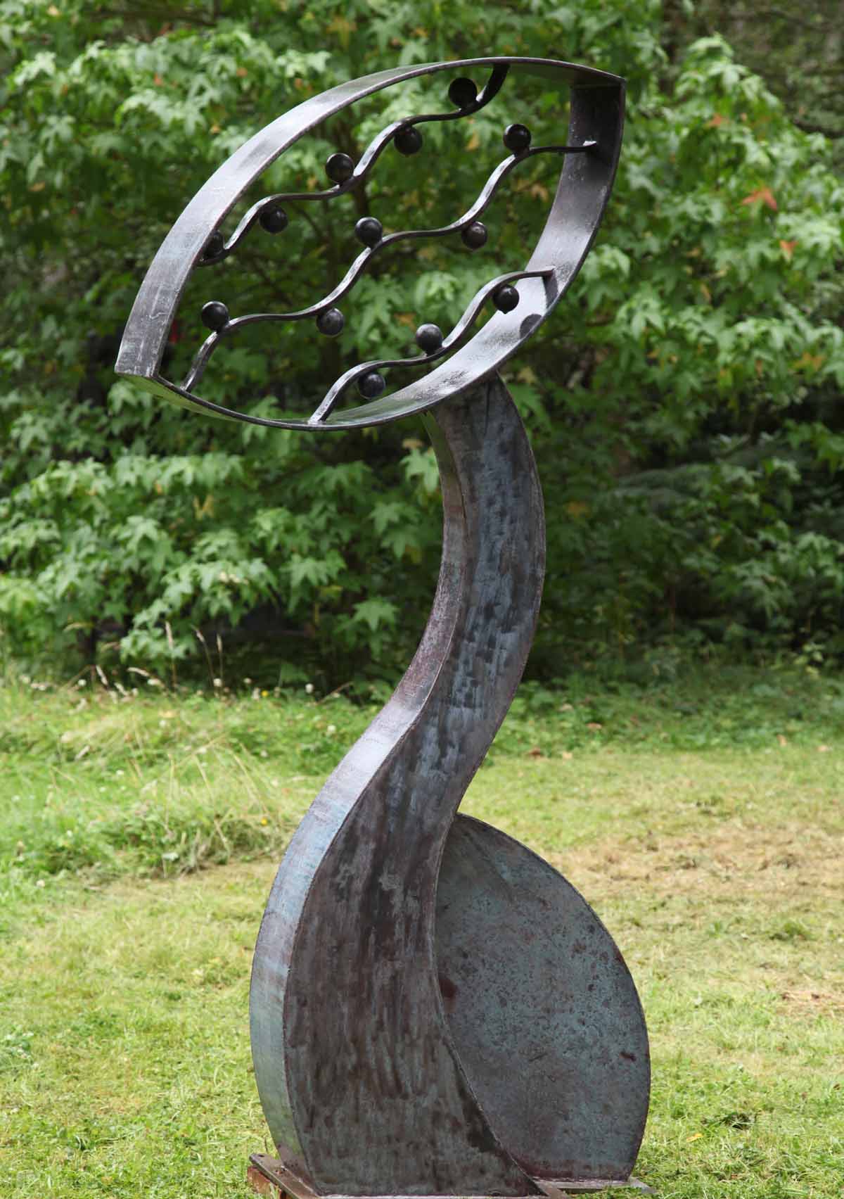 Unique Abstract Steel Garden Sculpture