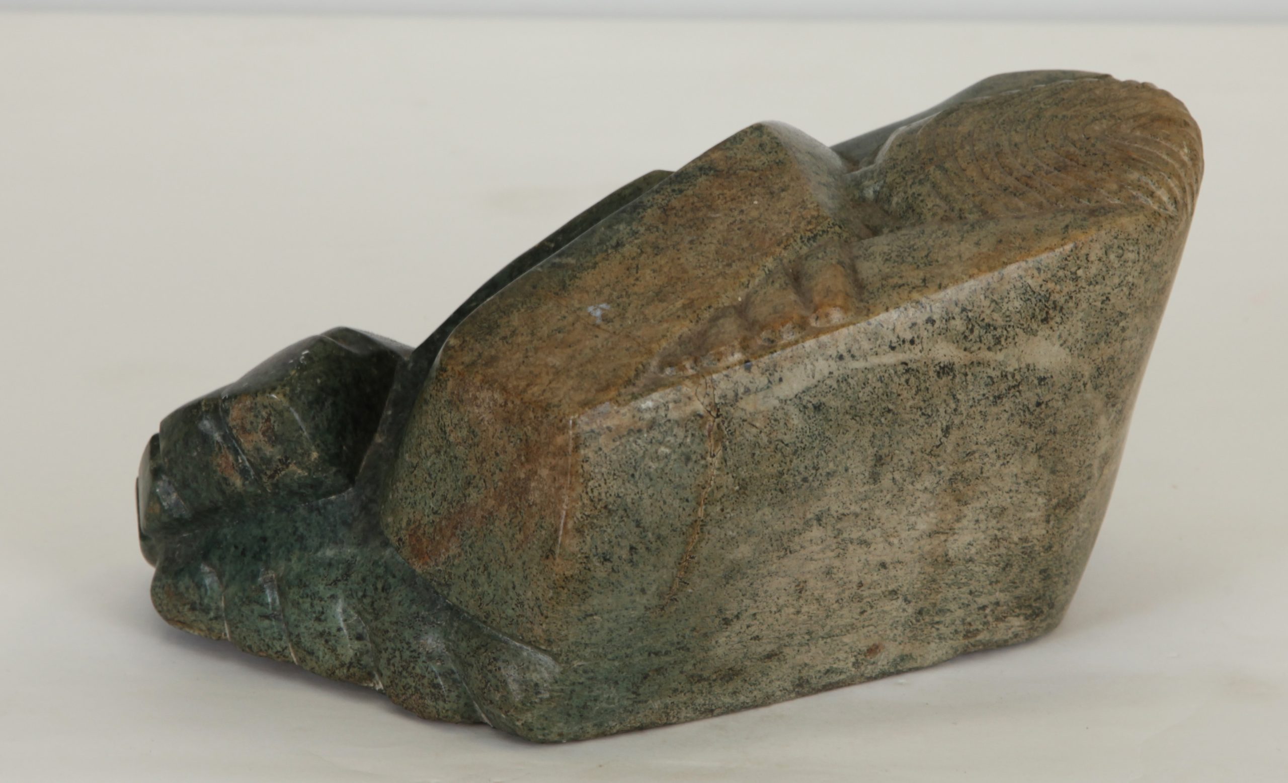 Tabletop Stone Abstract Sculpture - Deep in Thought by Nicholas Mukomberanwa (Unique) - Image 2