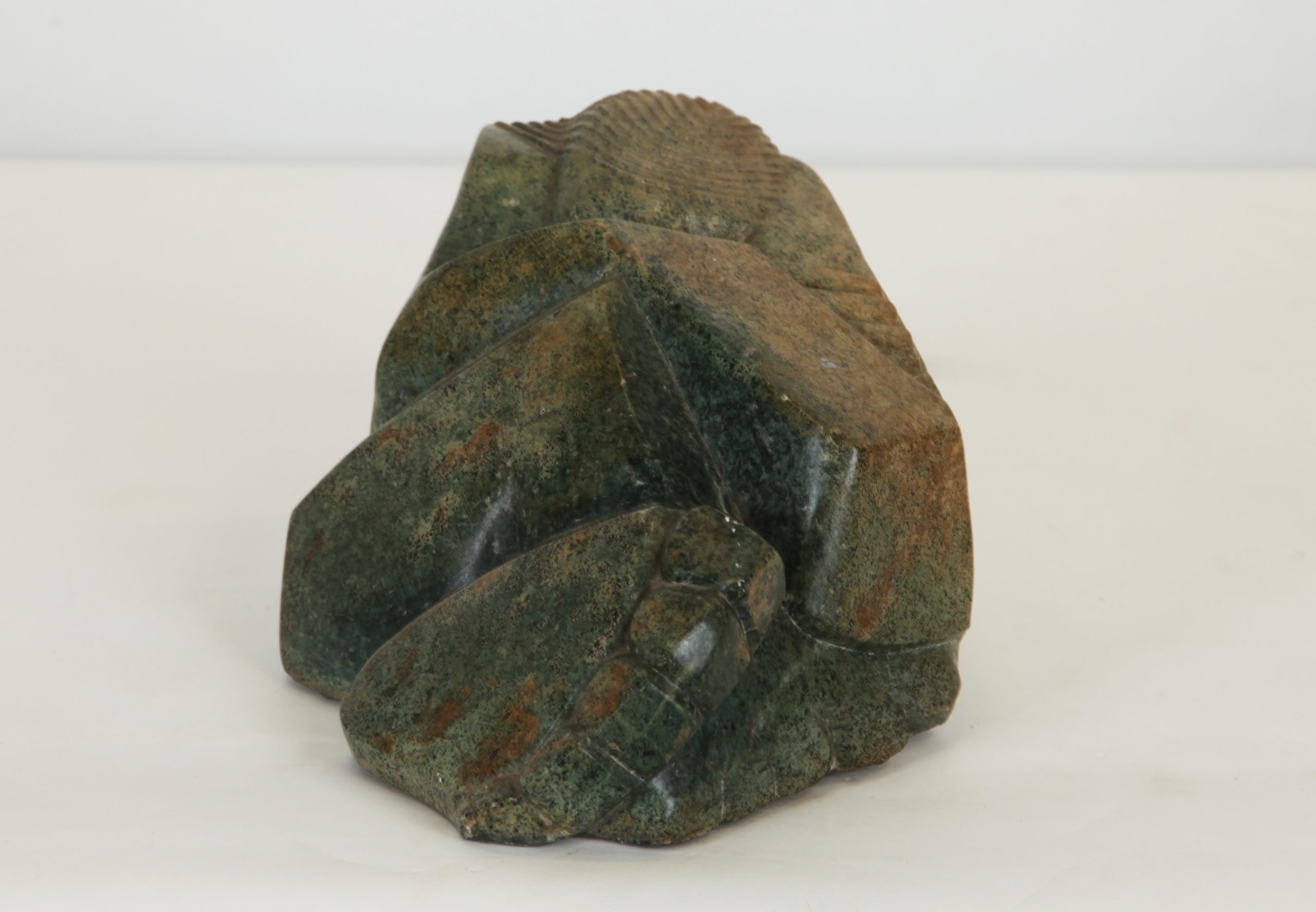 Tabletop Stone Abstract Sculpture - Deep in Thought by Nicholas Mukomberanwa (Unique) - Image 4