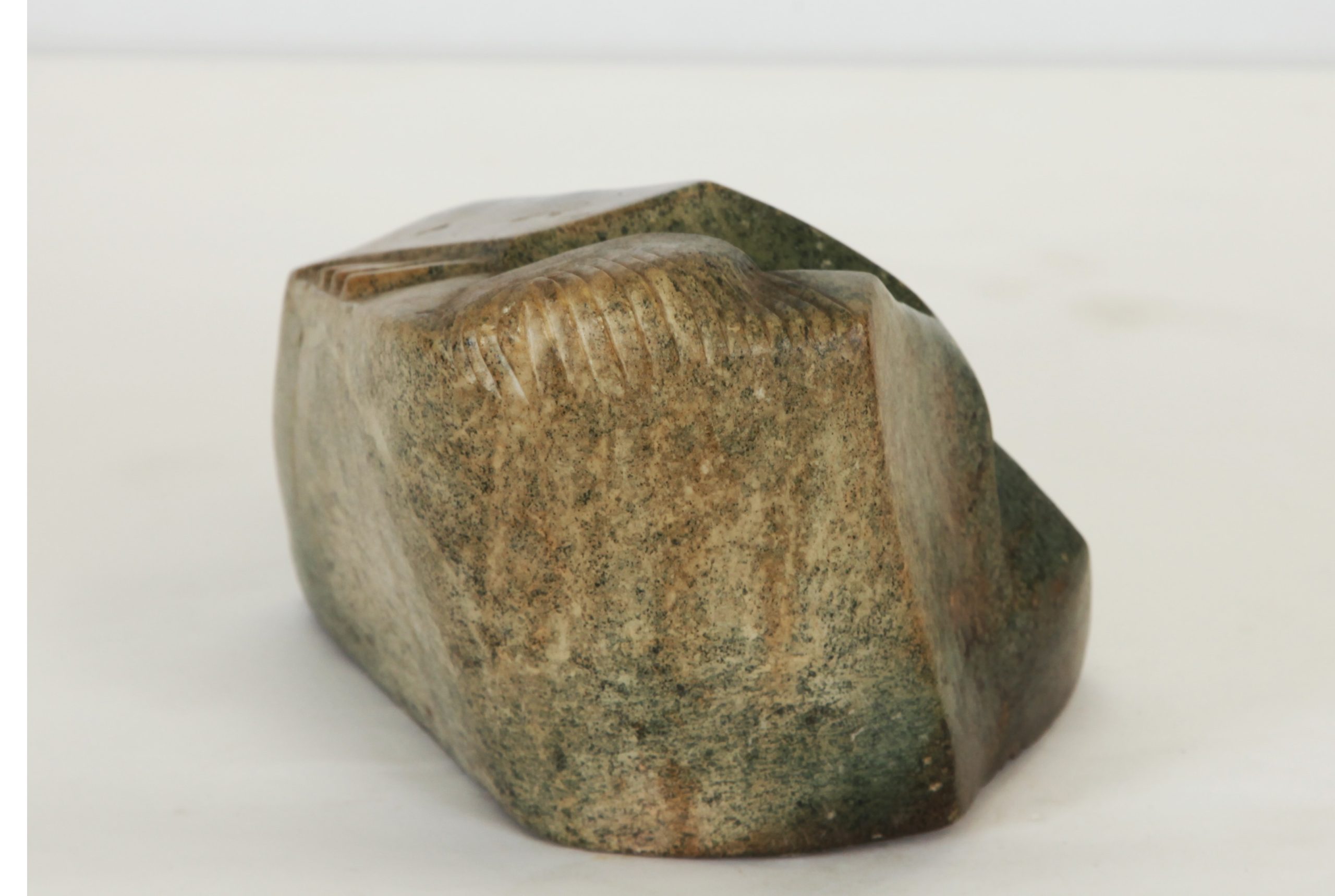 Tabletop Stone Abstract Sculpture - Deep in Thought by Nicholas Mukomberanwa (Unique) - Image 3