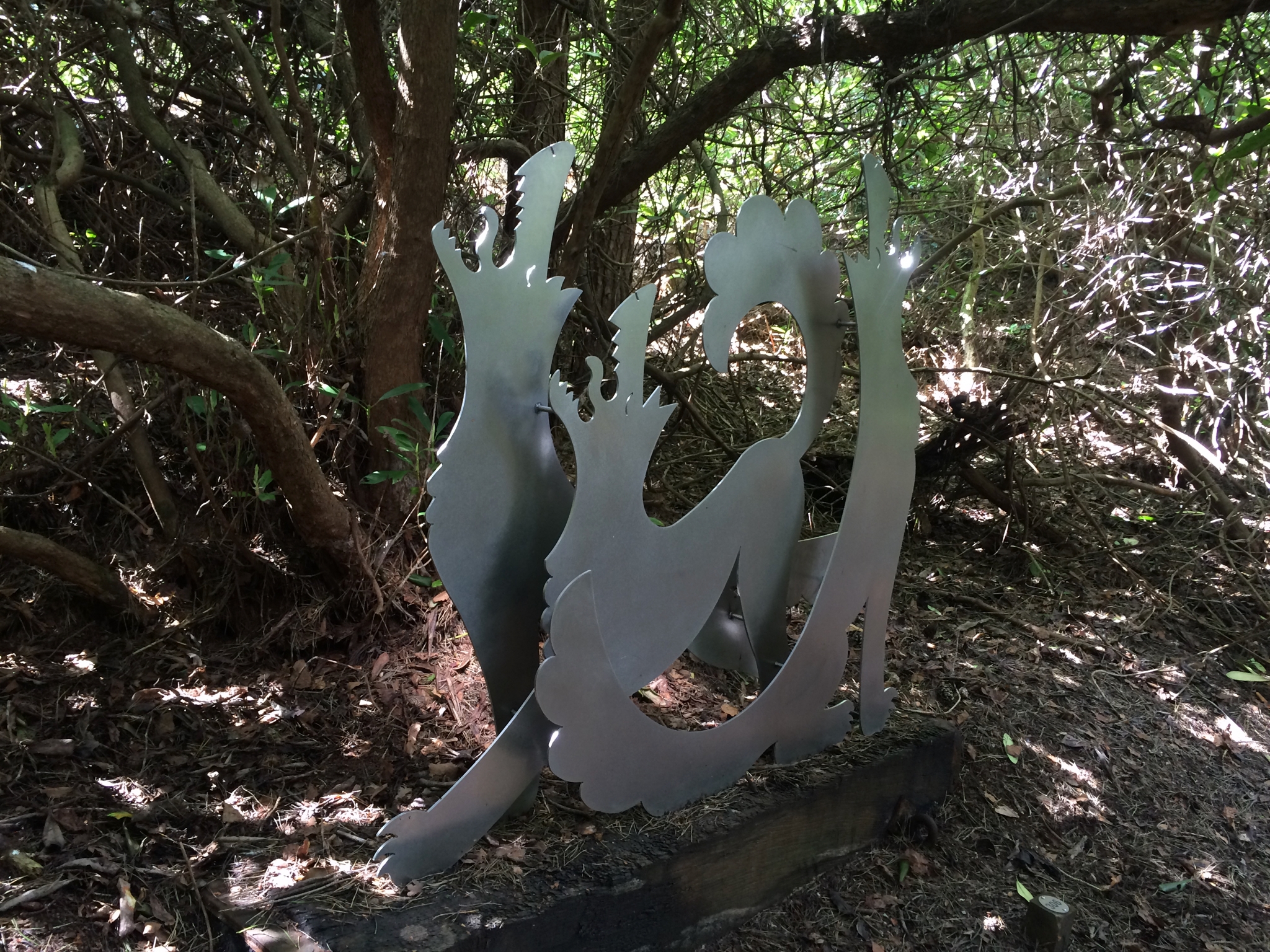 Large Steel Figurative Animal Sculpture - Flat Pack of Wolves by Paul Smith - Image 2