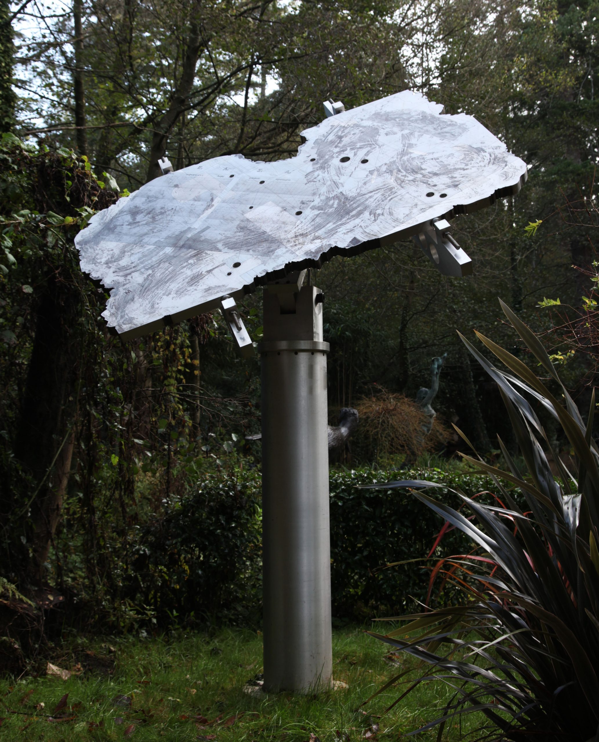 Monumental Industrial Abstract Steel Sculpture suitable for garden or public setting