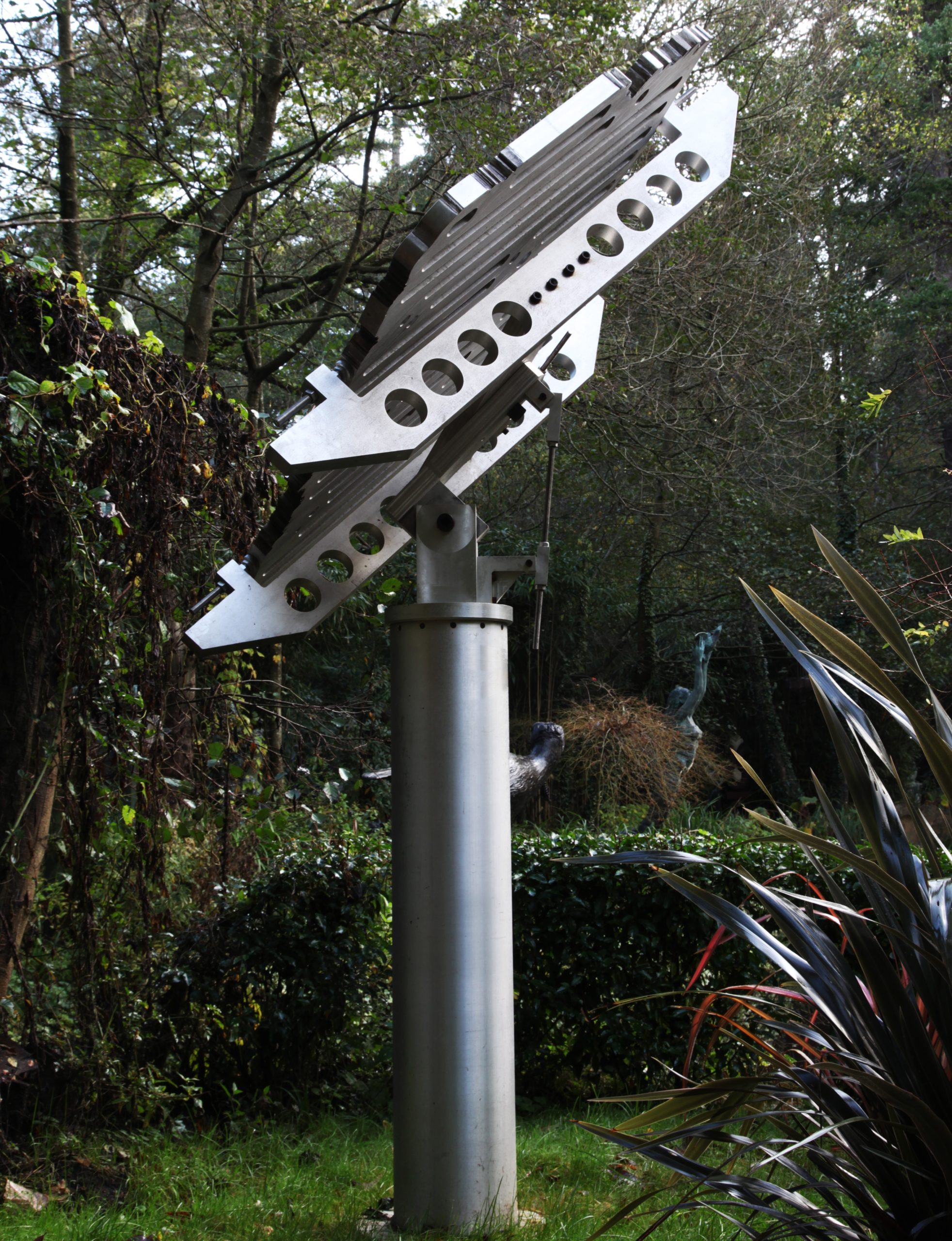 Monumental Industrial Abstract Steel Sculpture suitable for garden or public setting