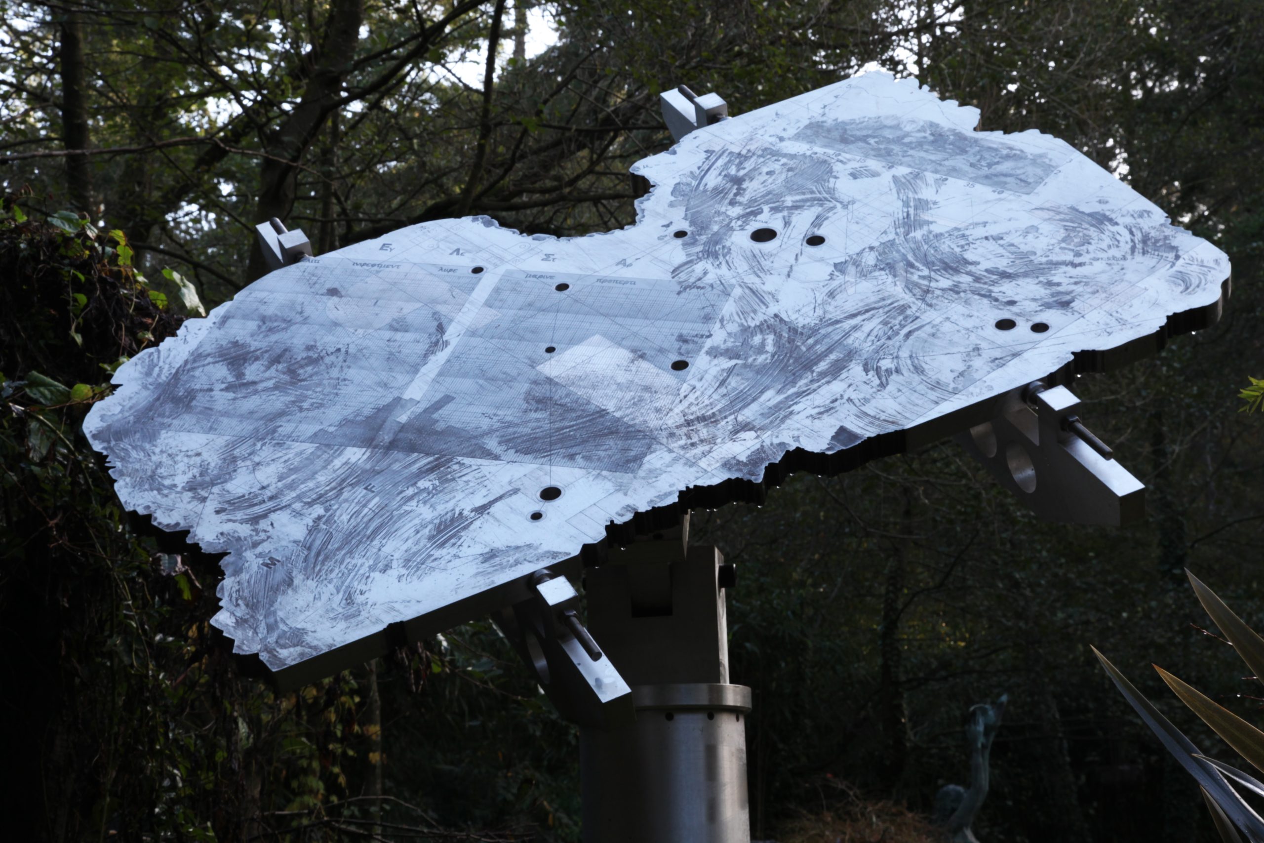 Monumental Industrial Abstract Steel Sculpture suitable for garden or public setting