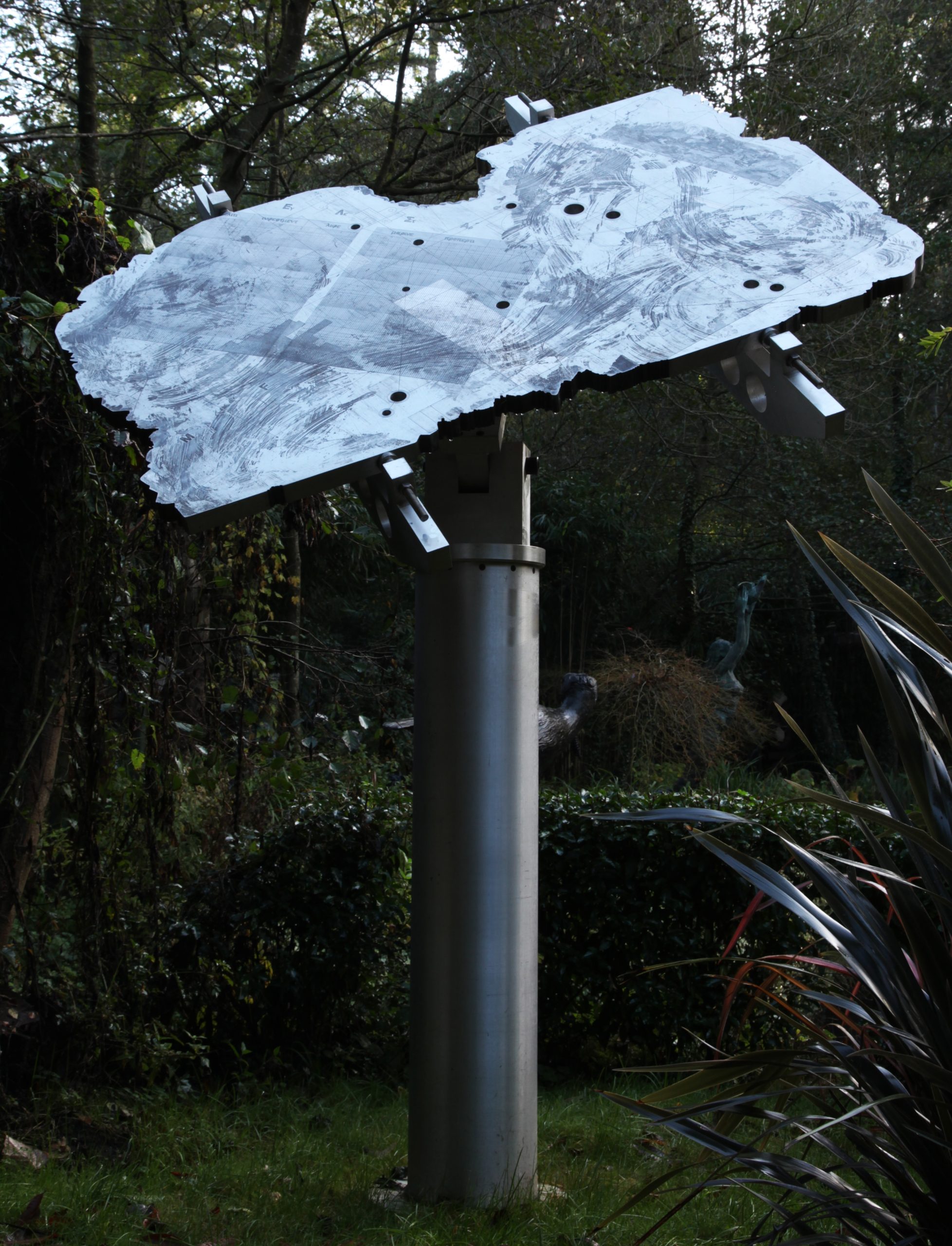 Monumental Industrial Abstract Steel Sculpture suitable for garden or public setting