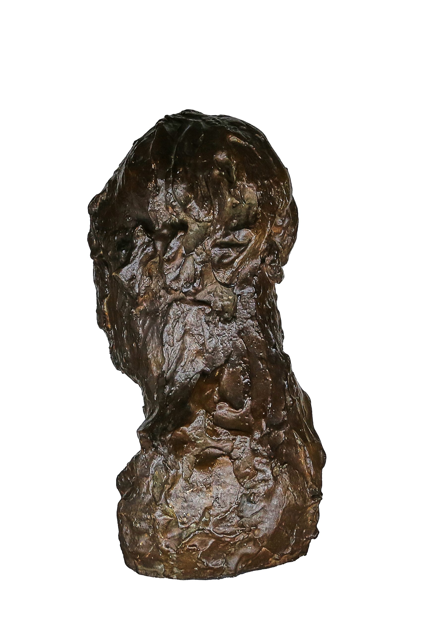 Abstract Impressionism Sculpture of a Man's Head