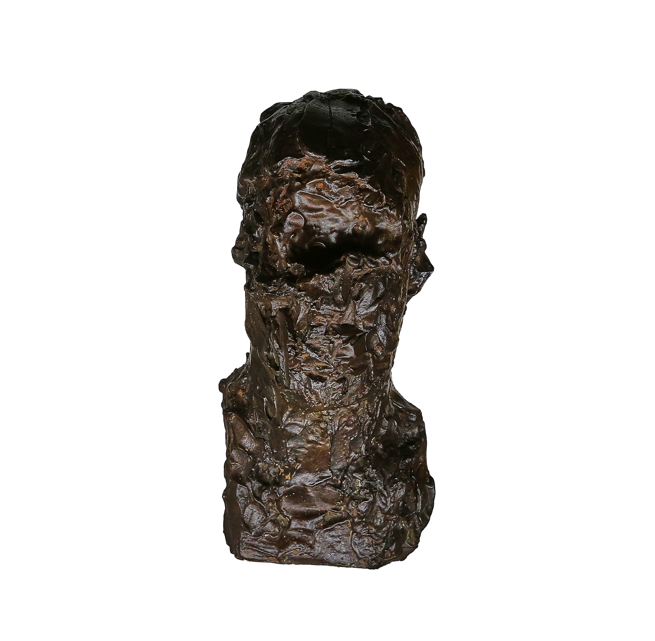 Abstract Impressionism Sculpture of a Man's Head