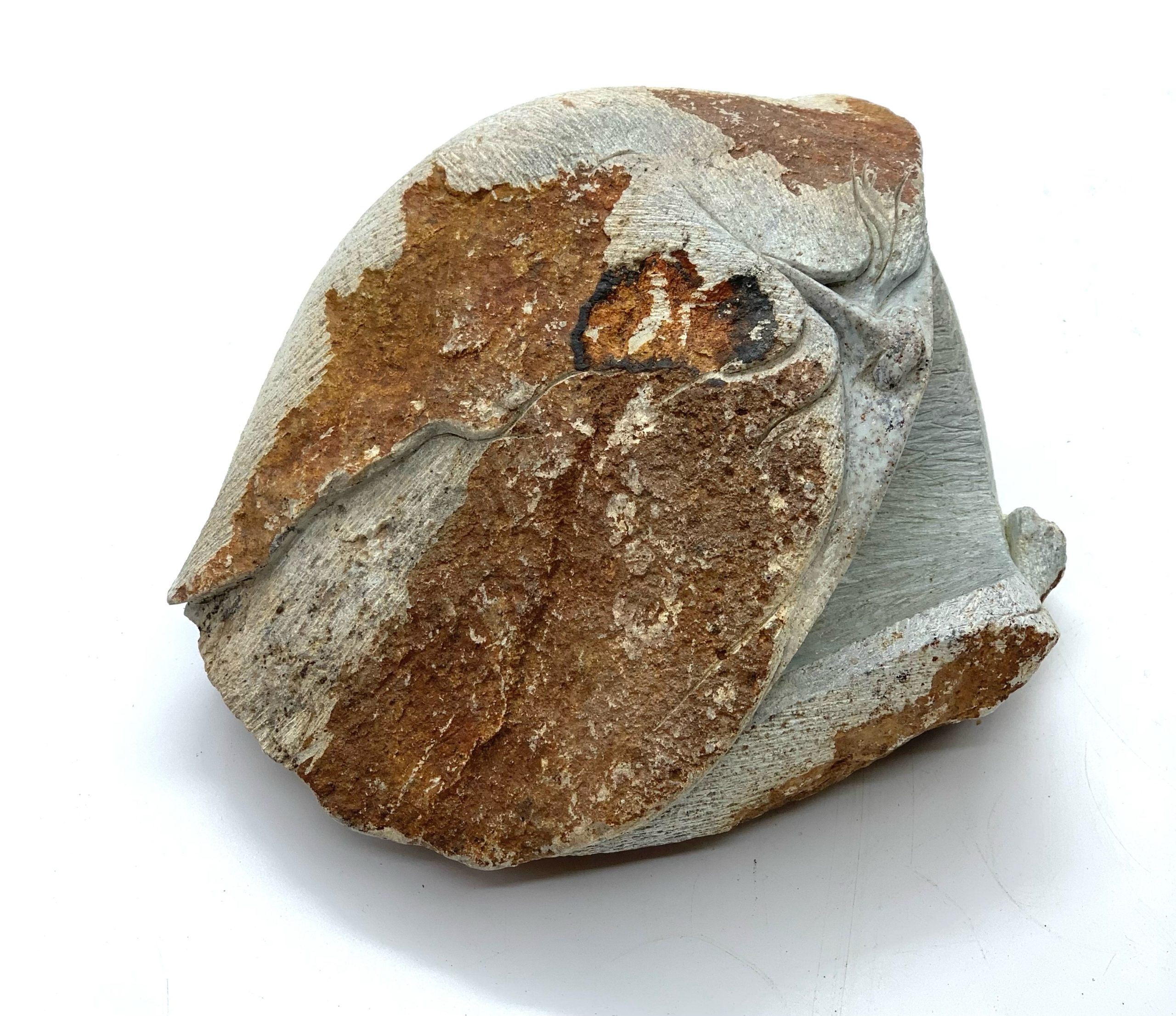 An abstract Shona sculpture made of Serpentine stone.