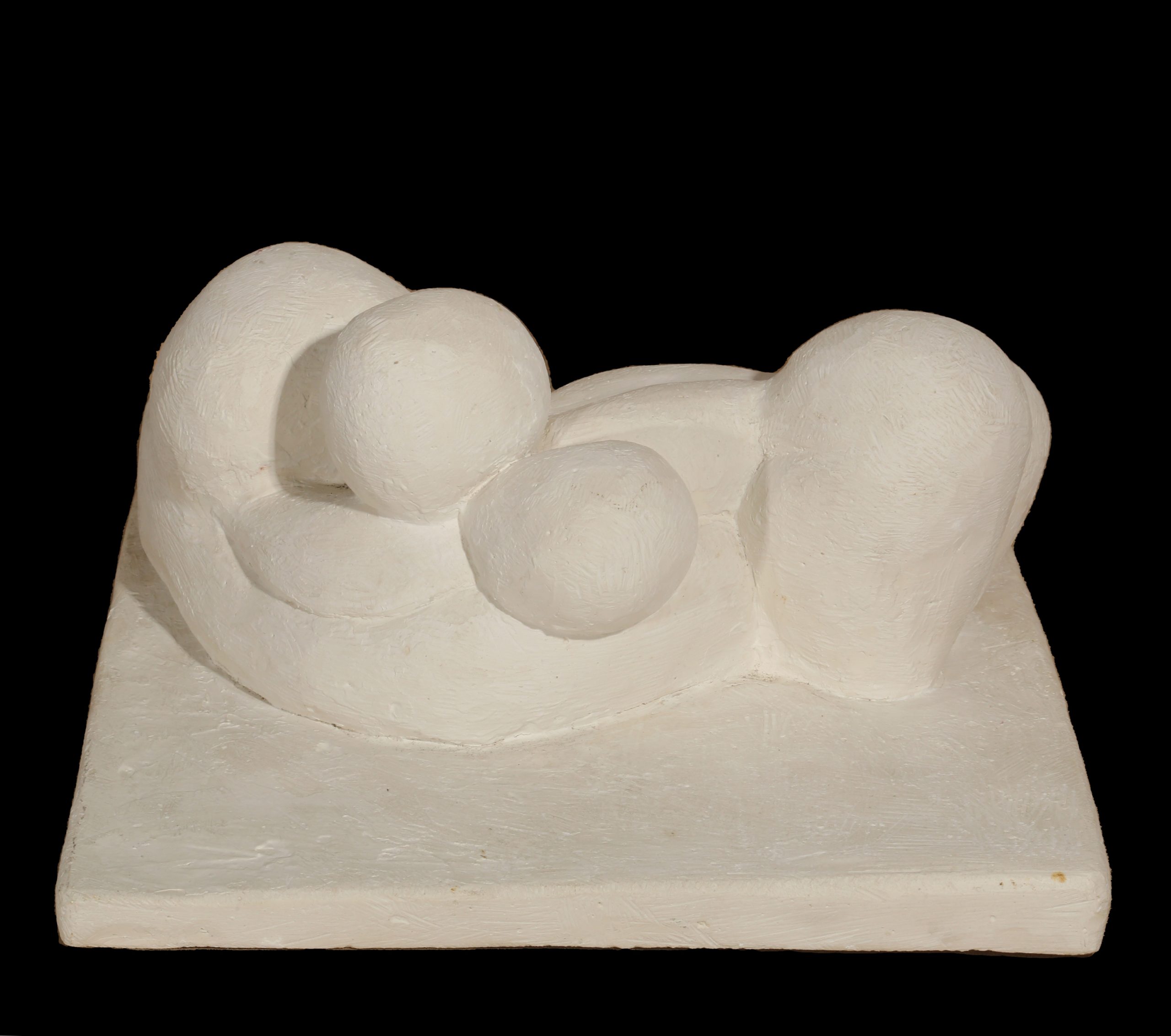 Tabletop Abstract Stone Resin Sculpture - Two Reclining Figures by Shenda Amery (Edition of 200) - Image 3